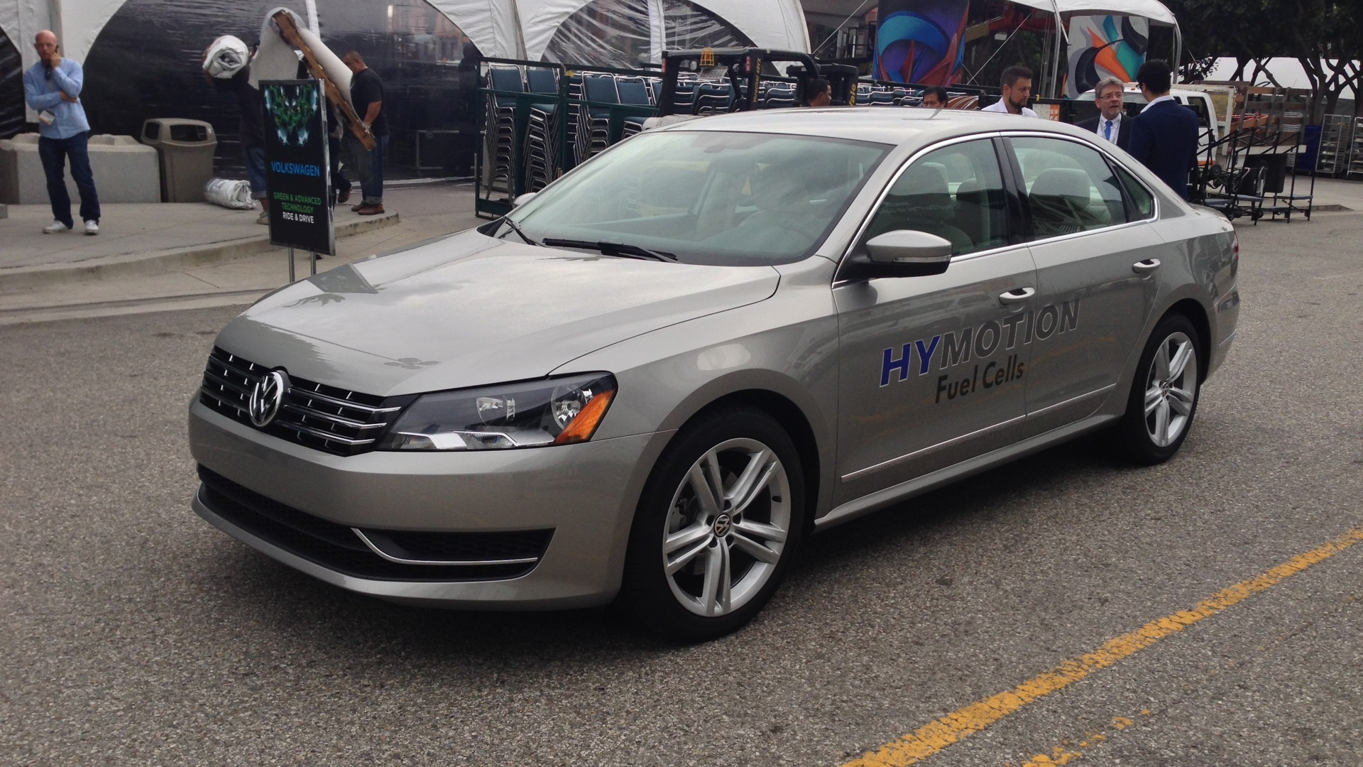 Volkswagen Passat HyMotion hydrogen fuel cell prototype  -  Los Angeles, November 2014
