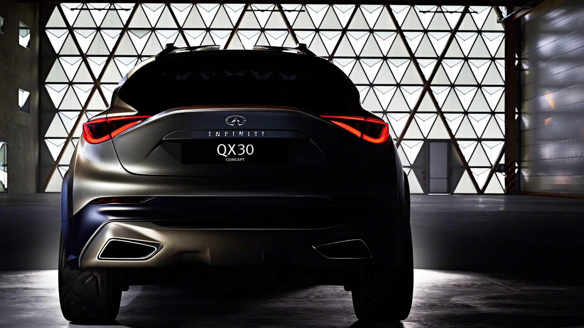 Teaser for Infiniti QX30 concept debuting at 2015 Geneva Motor Show