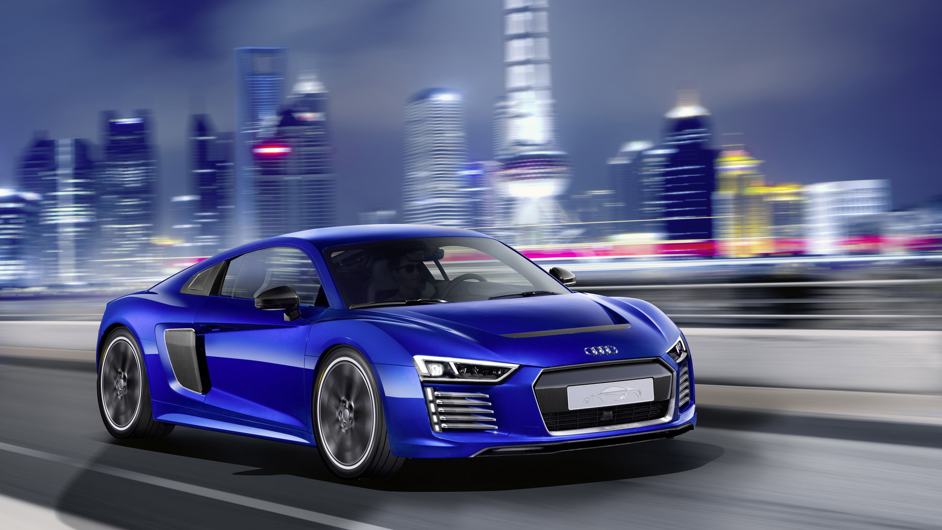Audi R8 e-tron Piloted Driving concept, 2015 Consumer Electronics Show Asia