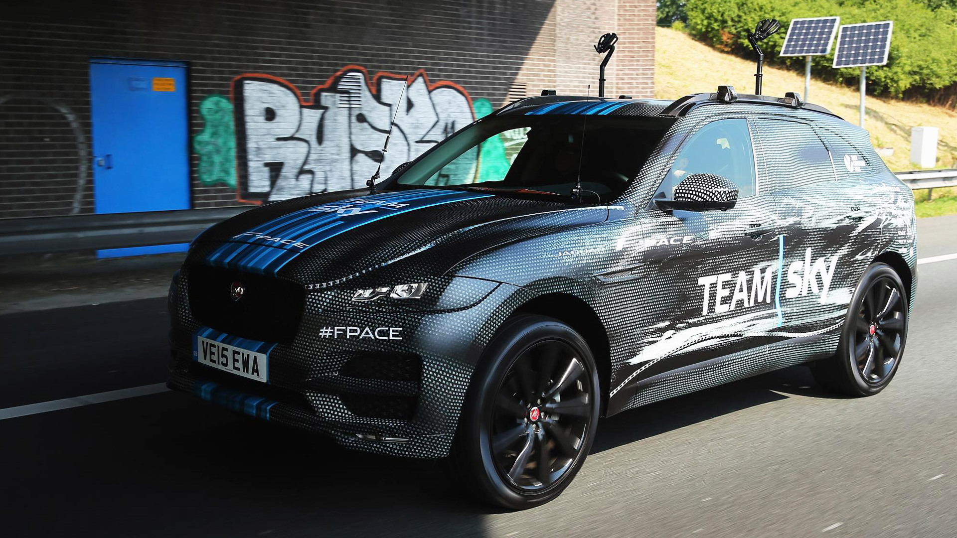 2017 Jaguar F-Pace serves as 2015 Tour de France support vehicle