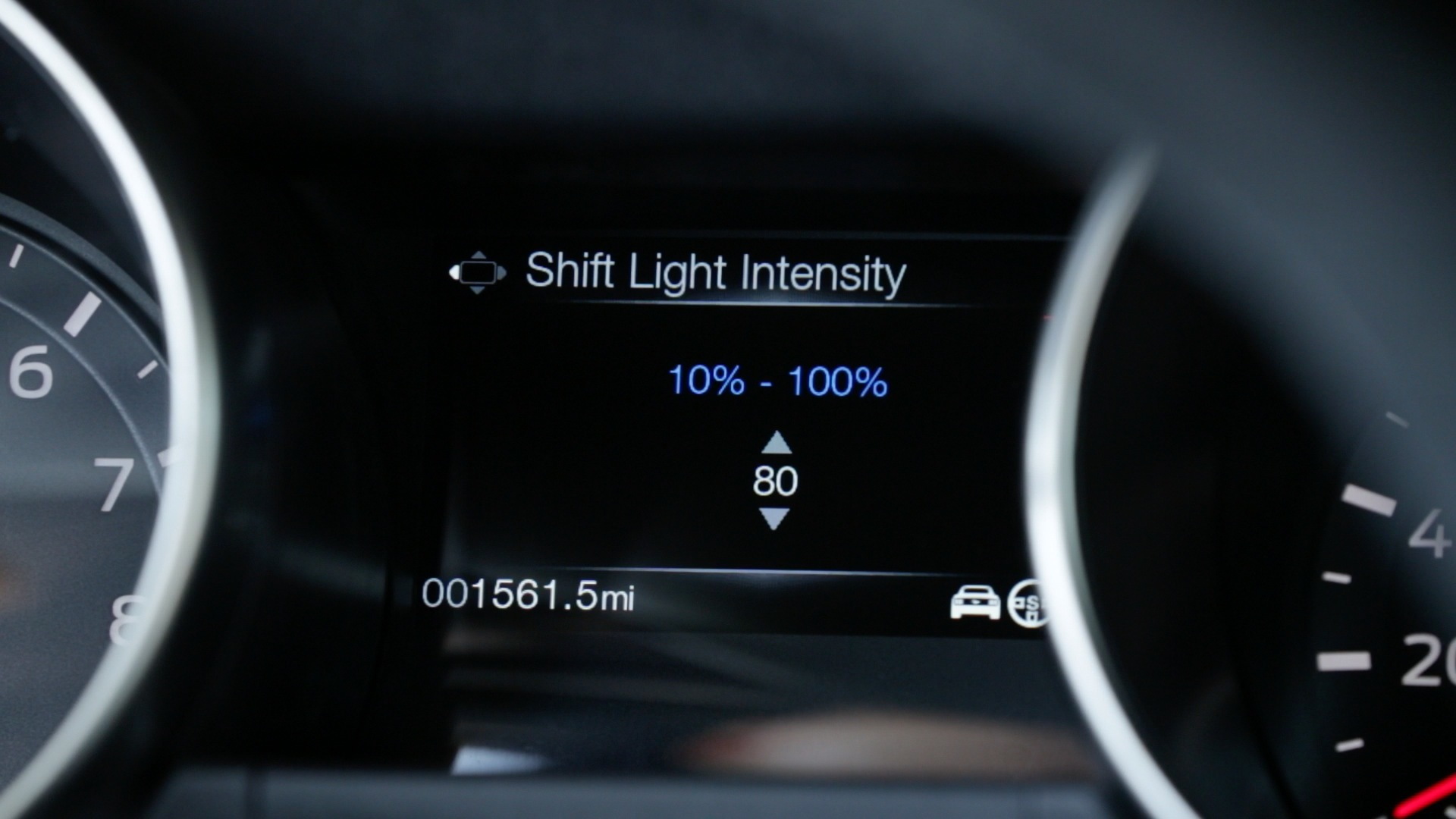2016 Ford Mustang Shelby GT350 shift light indicator