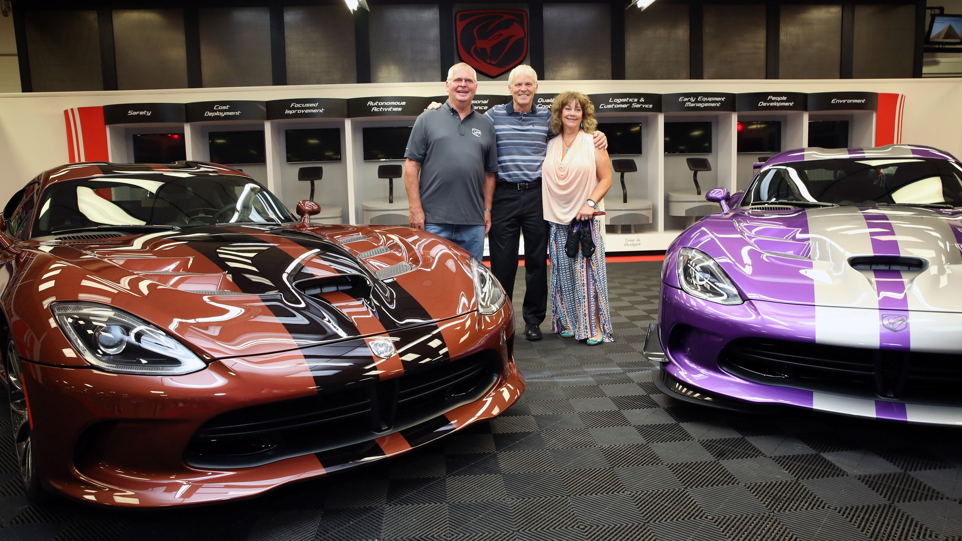 Wayne Rauh and wife D’Ann take delivery of their their 78th and 79th Dodge Vipers