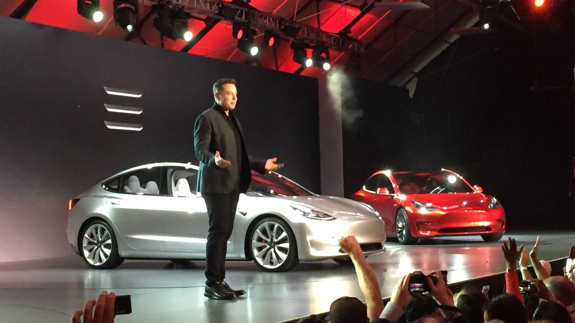 Tesla Model 3 design prototype  -  reveal event  -  March 2016
