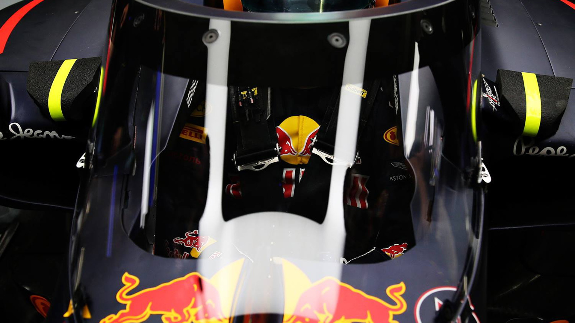 Red Bull Racing Aeroscreen cockpit protection