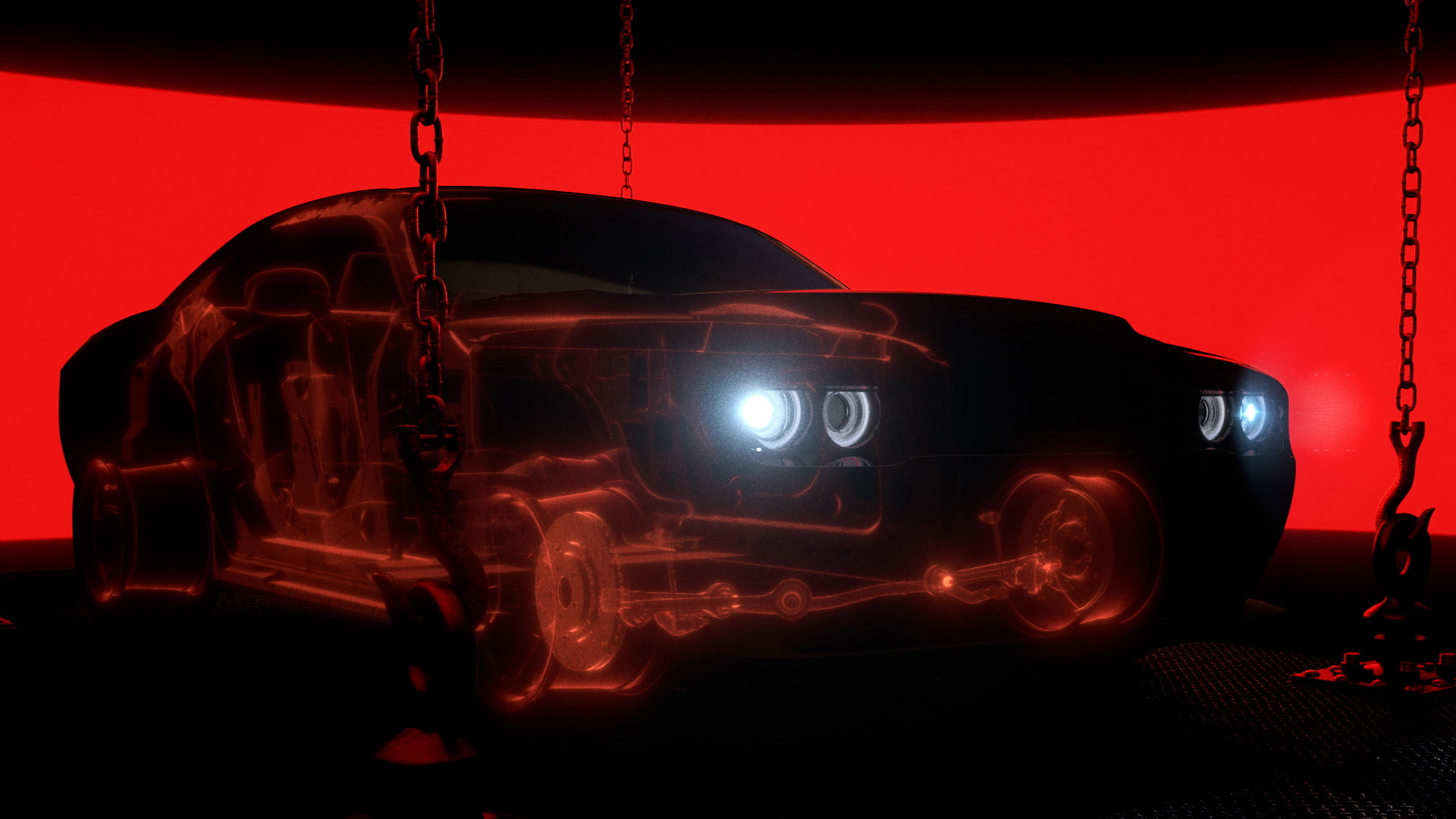 Teaser for 2018 Dodge Challenger SRT Demon debuting at 2017 New York auto show