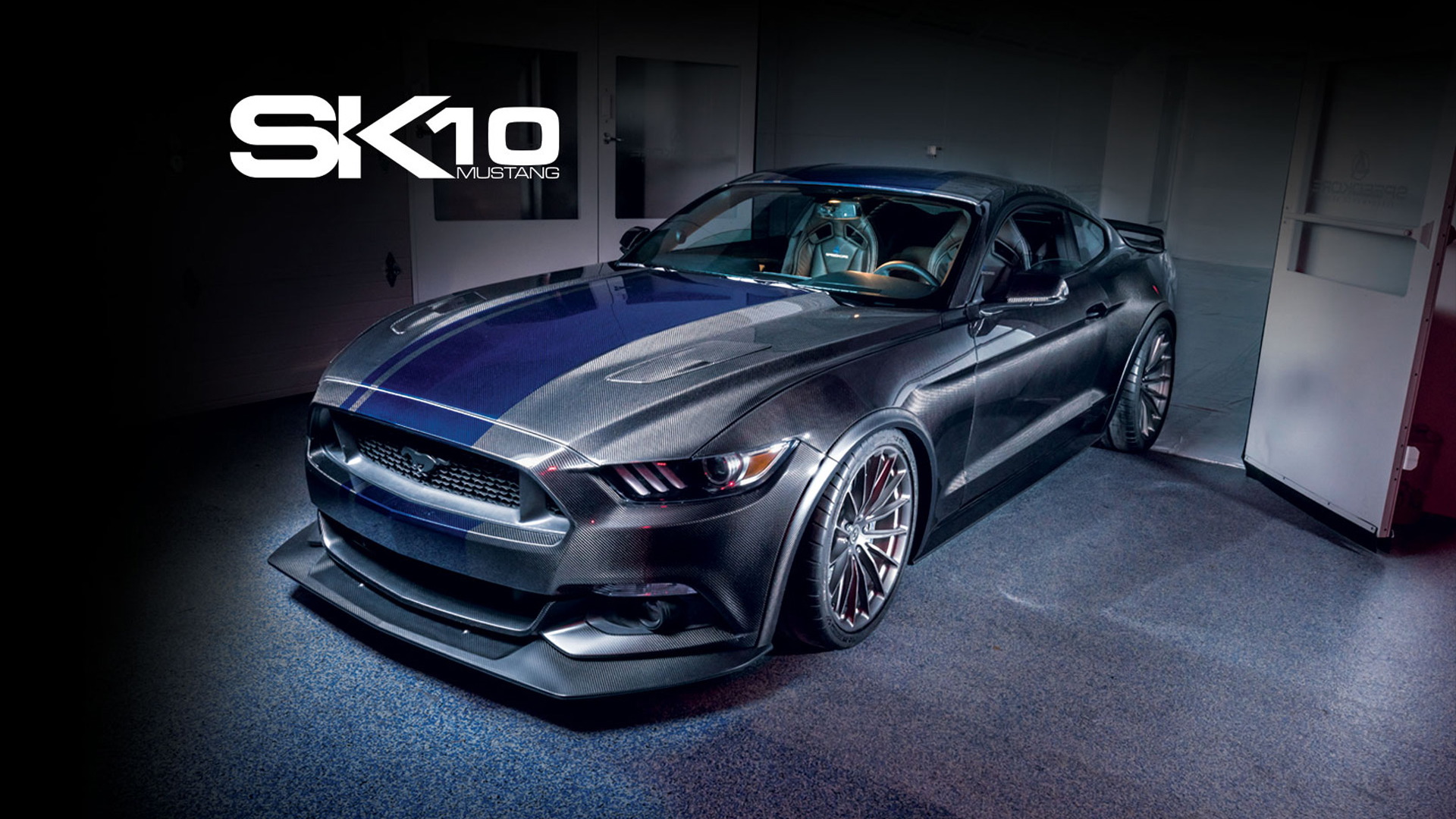 2017 Ford Mustang GT dressed in SpeedKore carbon fiber body