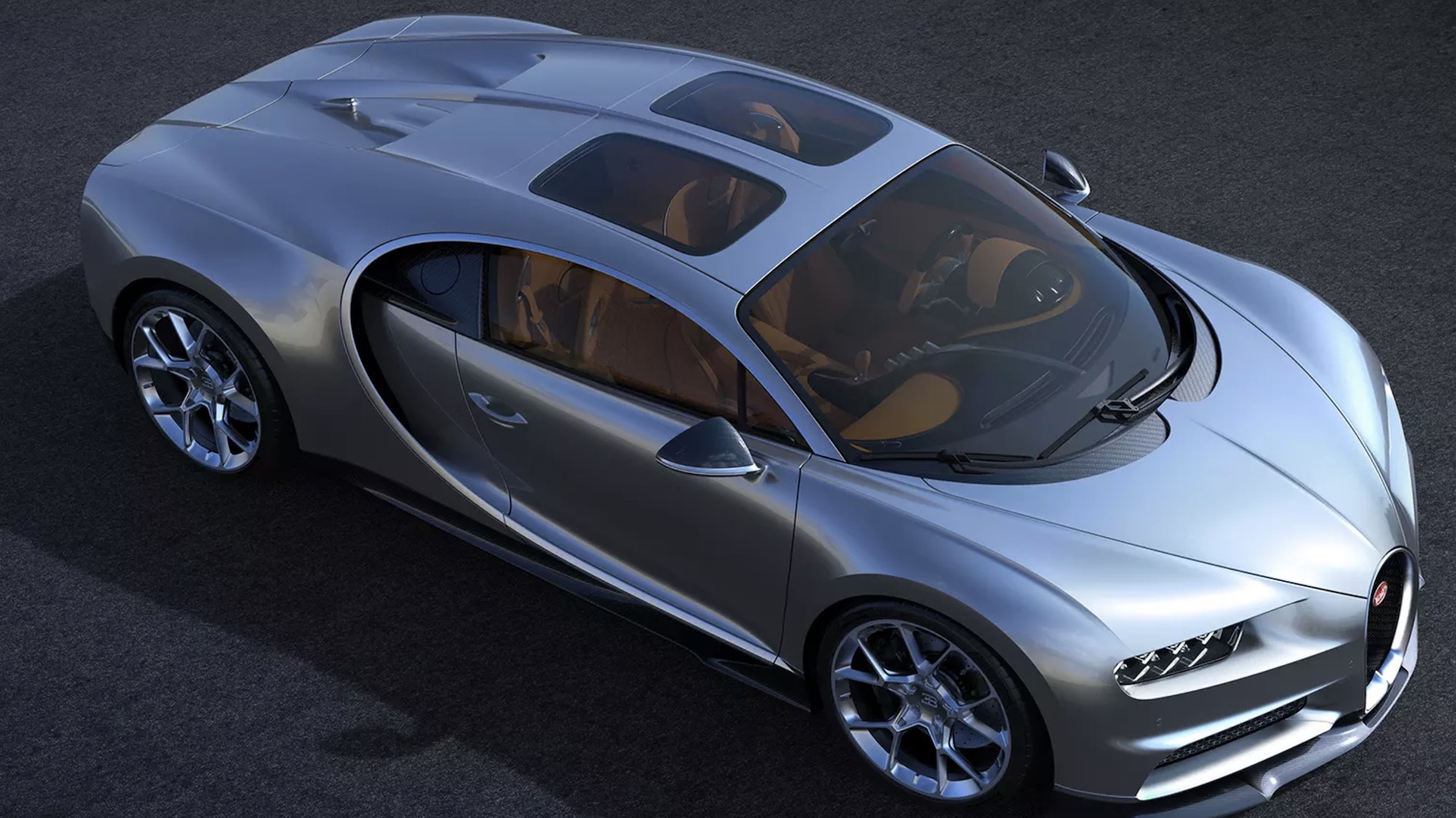 Bugatti Chiron with Sky View roof option
