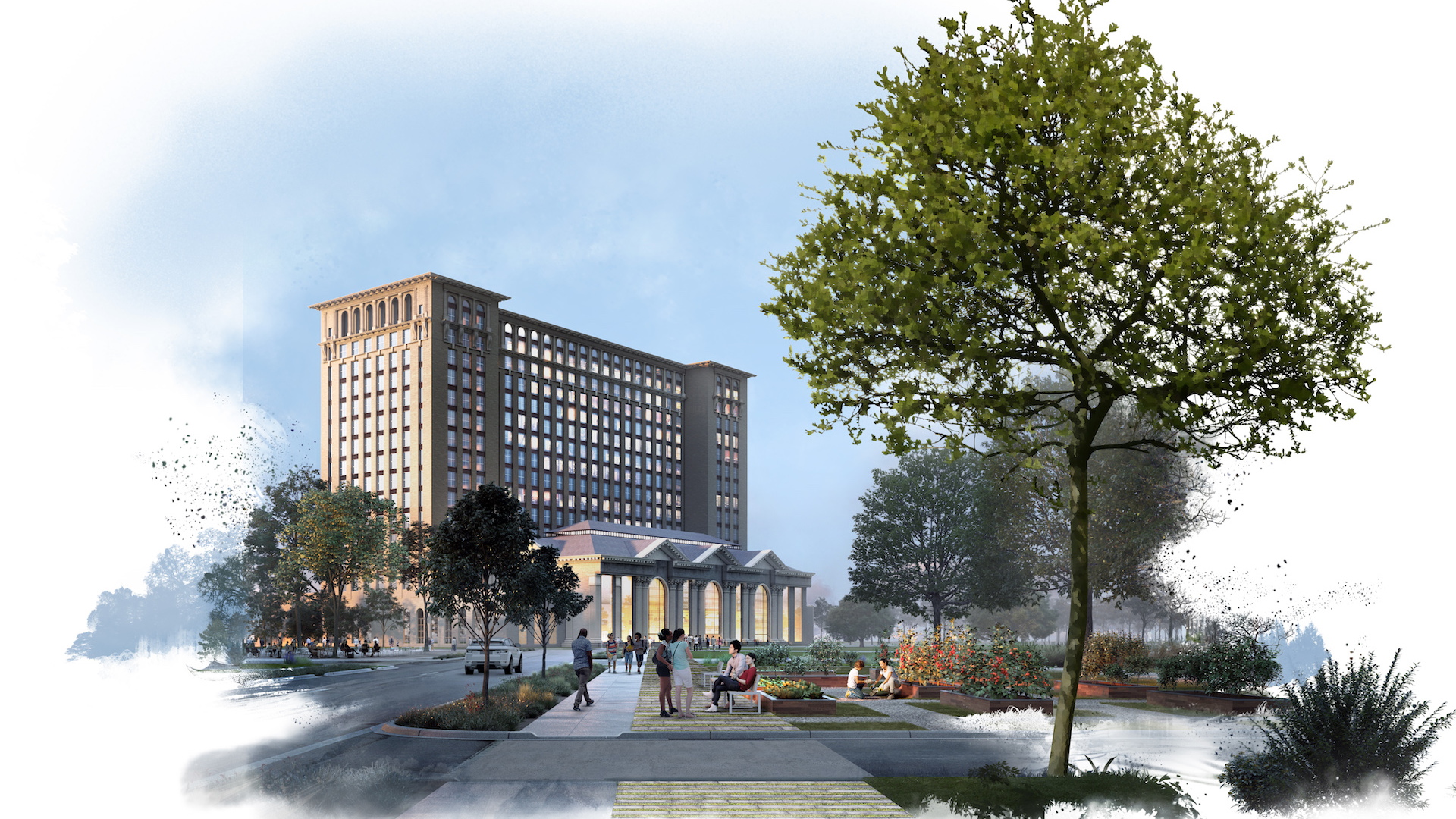 Ford Michigan Central Station renderings