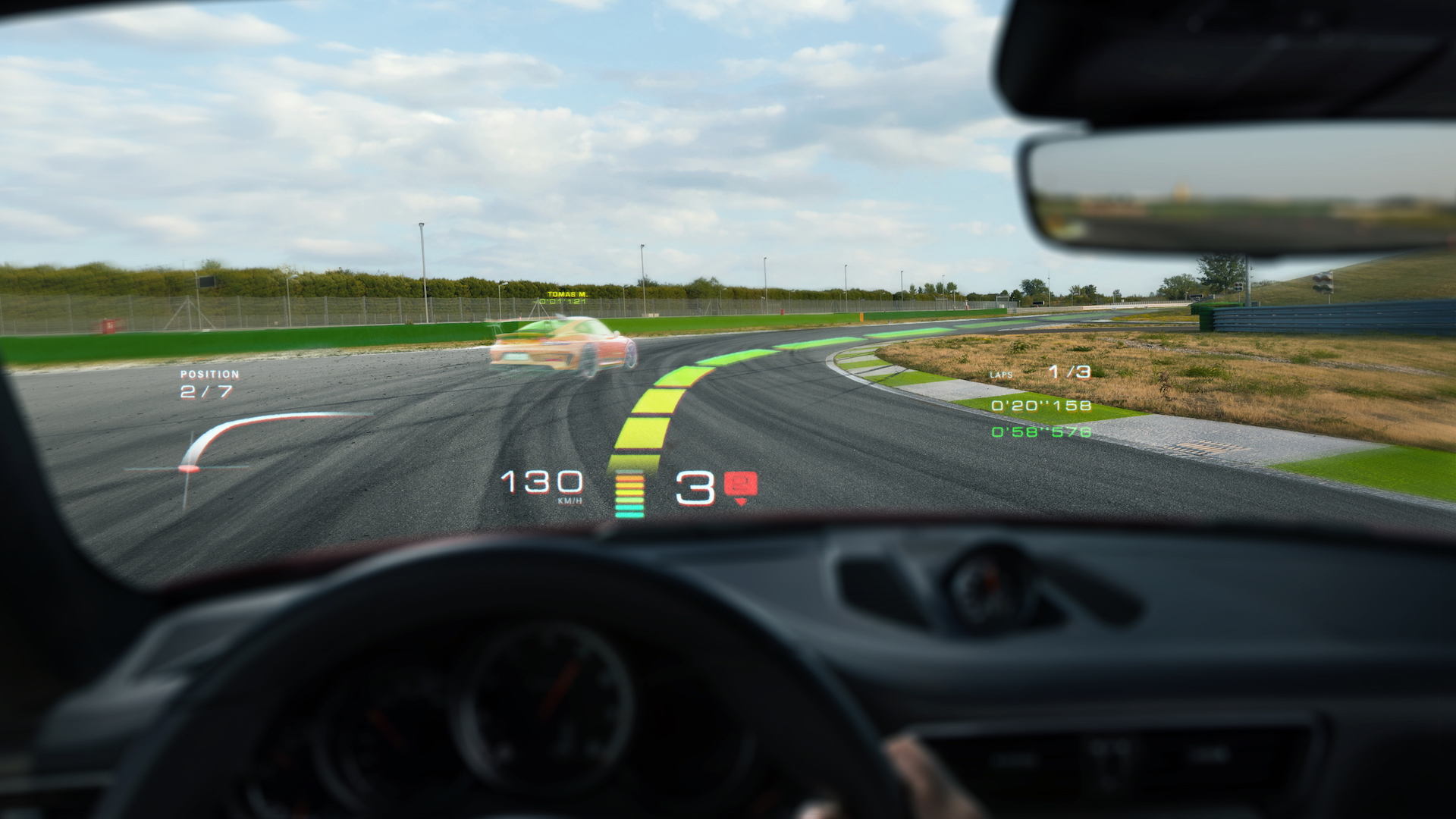 Porsche Augmented Reality Infotainment from WayRay