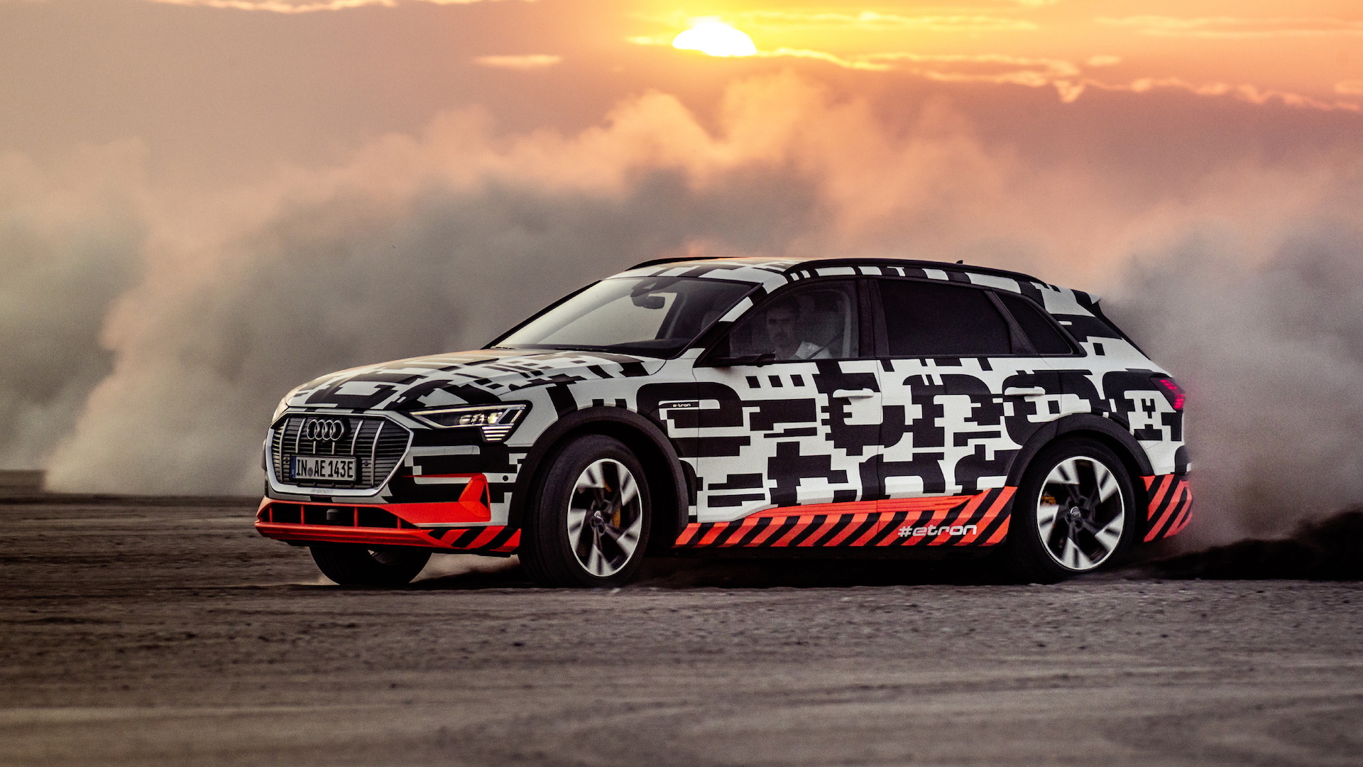 2019 Audi e-tron prototype first drive, Namibia, Africa, October, 2018