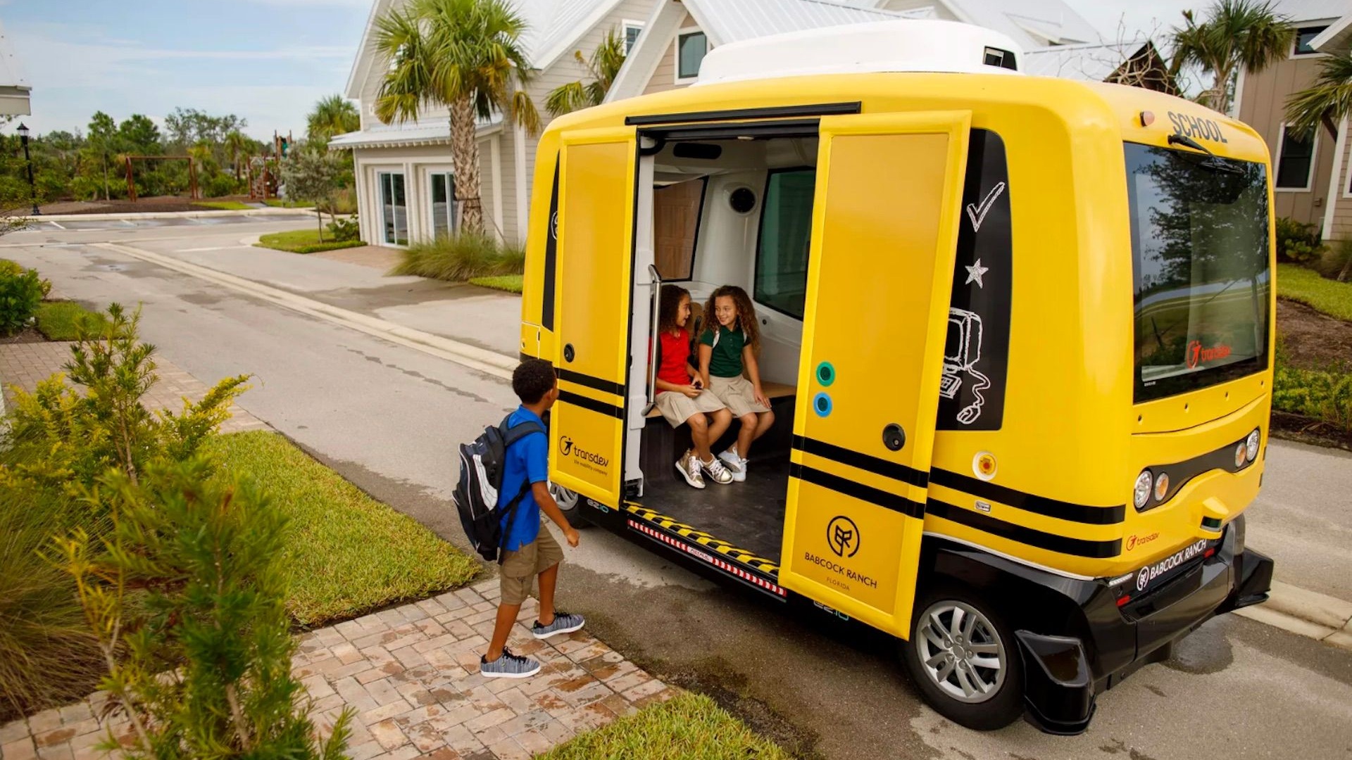 Transdev self-driving school bus 