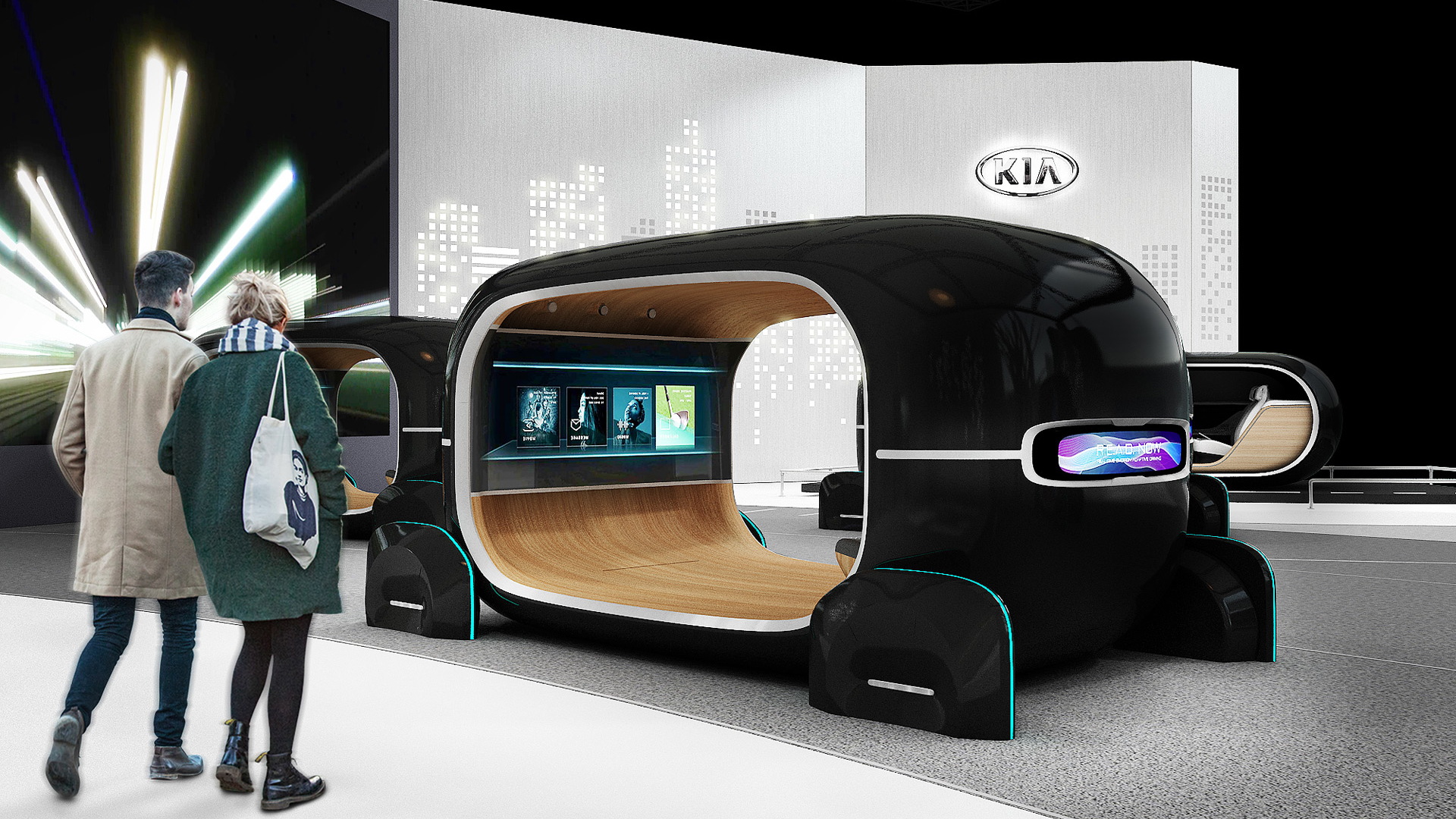 Kia READ (Real-time Emotion Adaptive Driving) concept debuting at 2019 CES