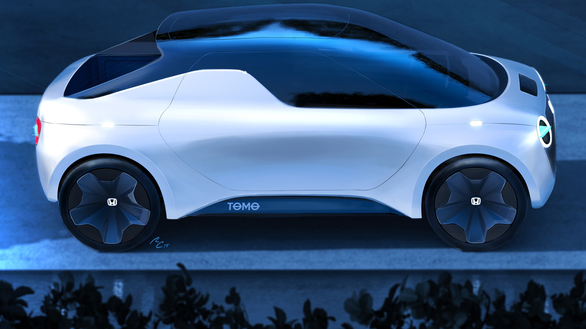 Teaser for Honda Tomo concept debuting at 2019 Geneva auto show