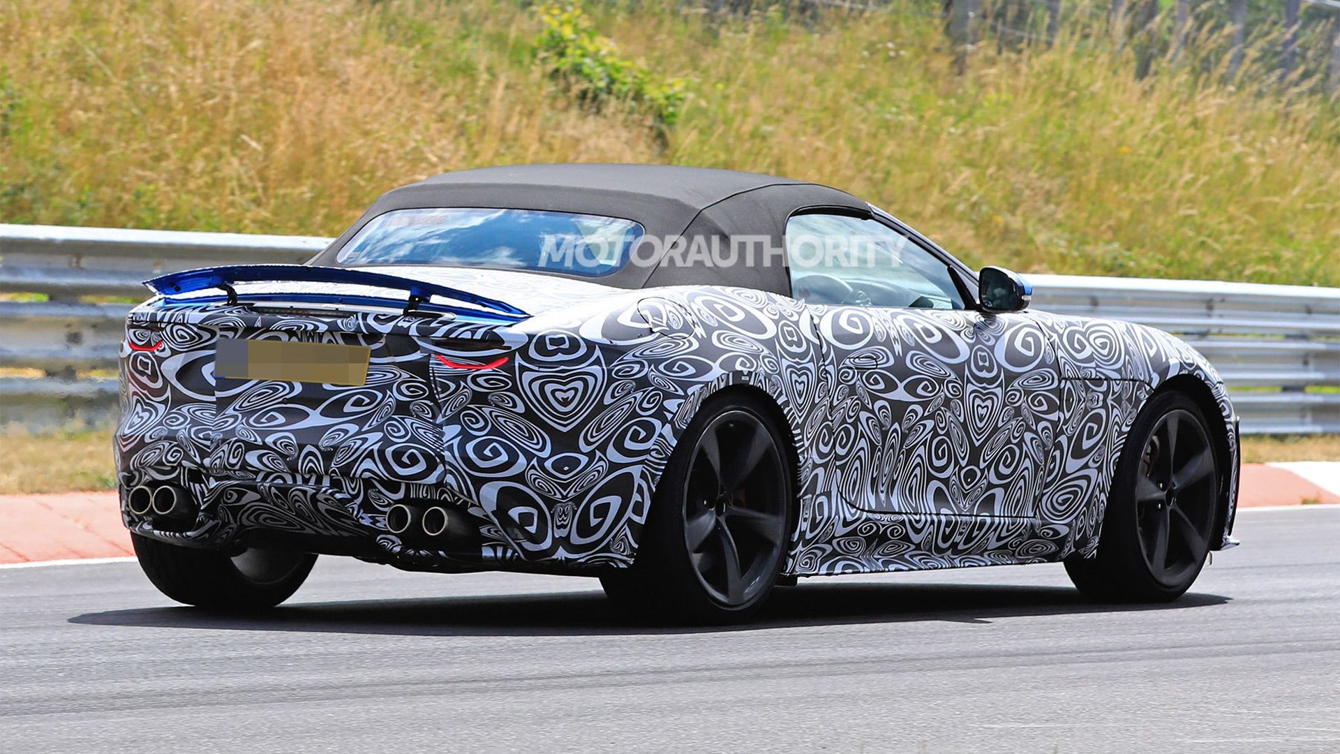 2021 jaguar f-type convertible spy shots and video