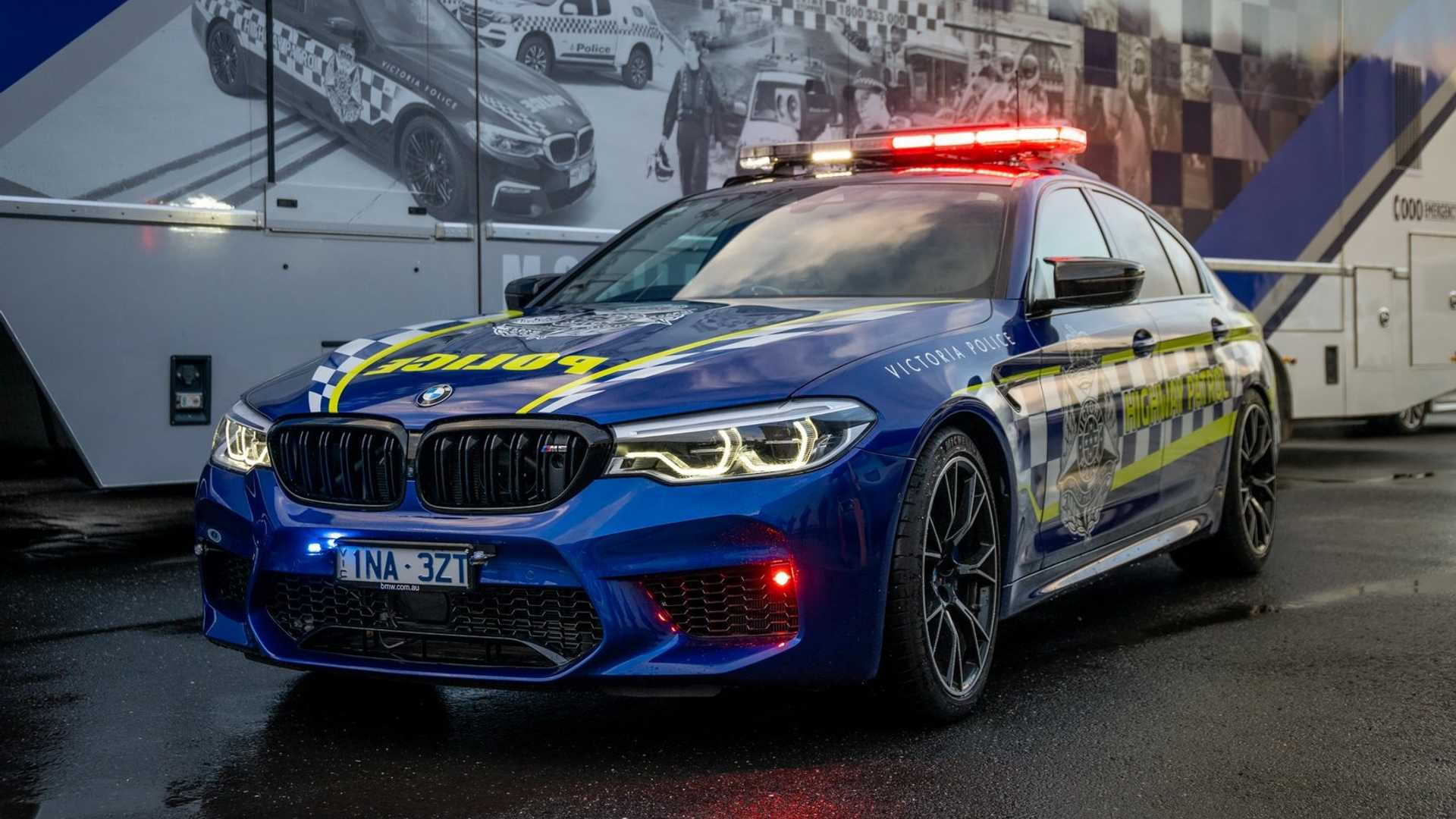 BMW M5 Competition police car for Victoria Highway Patrol