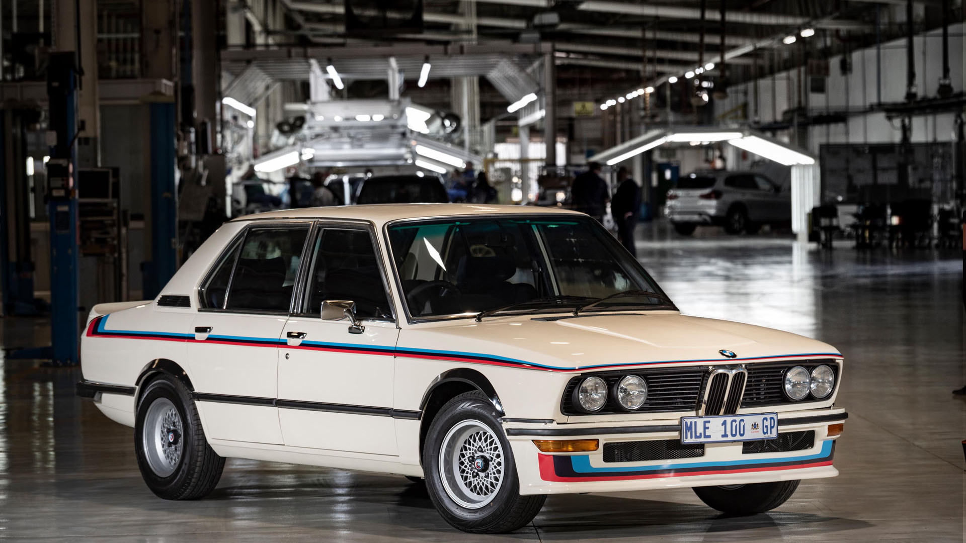 The restored BMW 530 MLE returns home