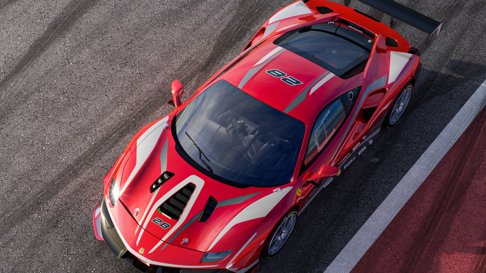 2020 Ferrari 488 Challenge Evo race car