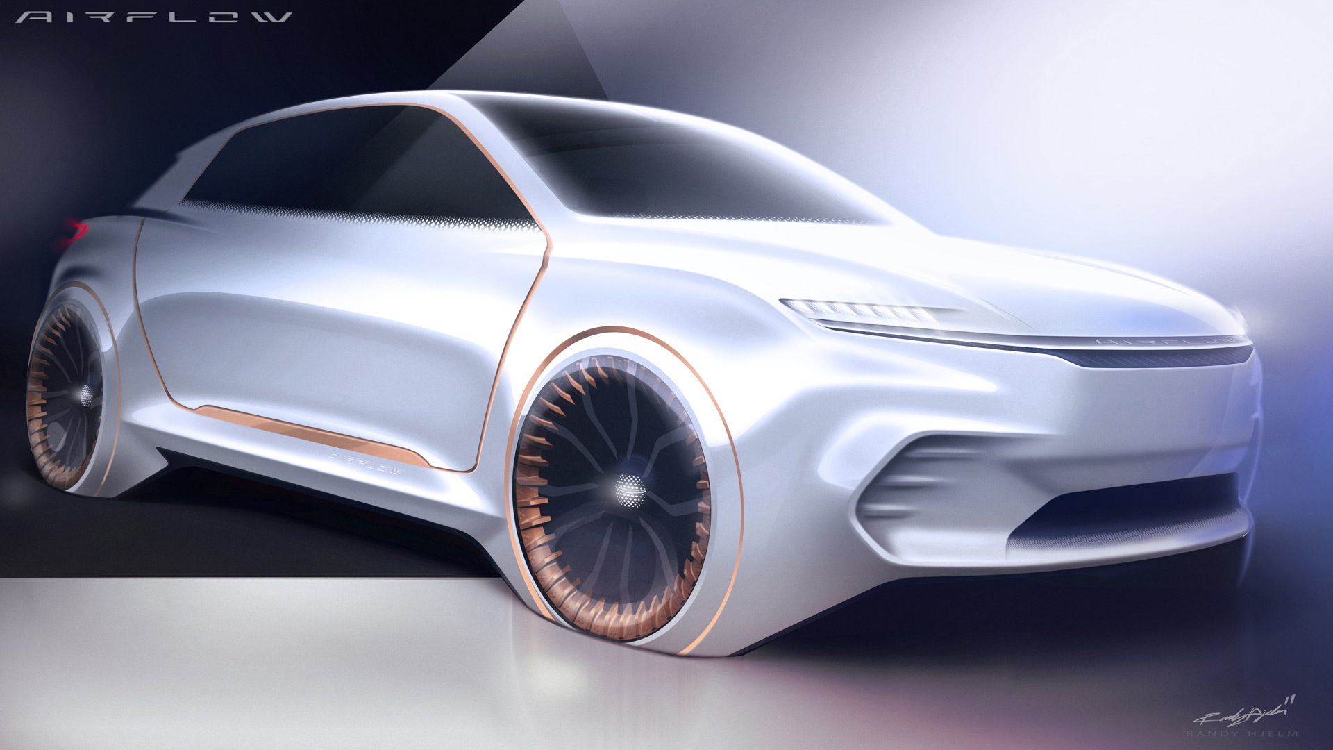 Teaser for Fiat Chrysler Automobiles Airflow Vision concept debuting at 2020 CES