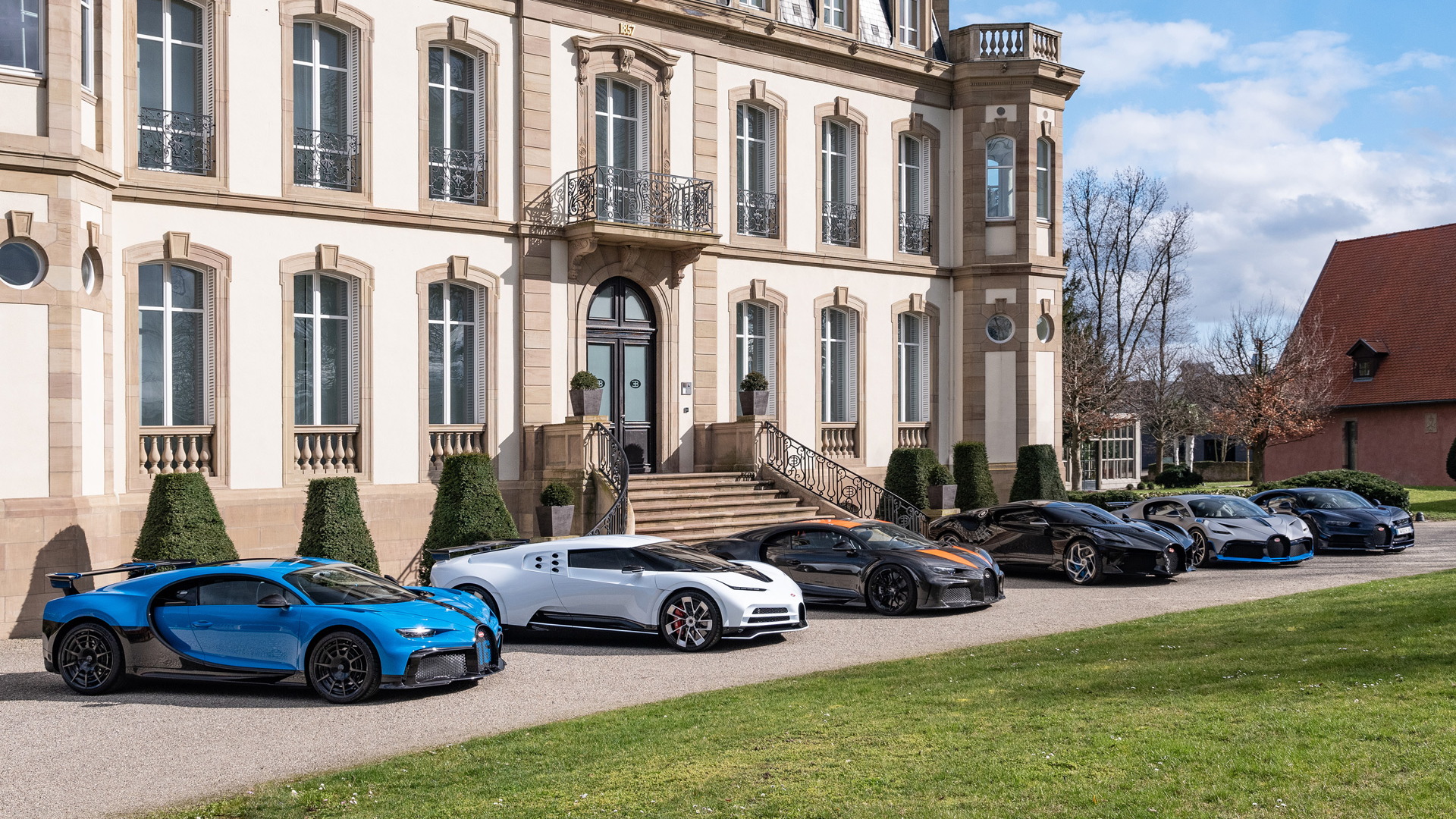 Collection of rare Bugattis at automaker's headquarters in Molsheim, France