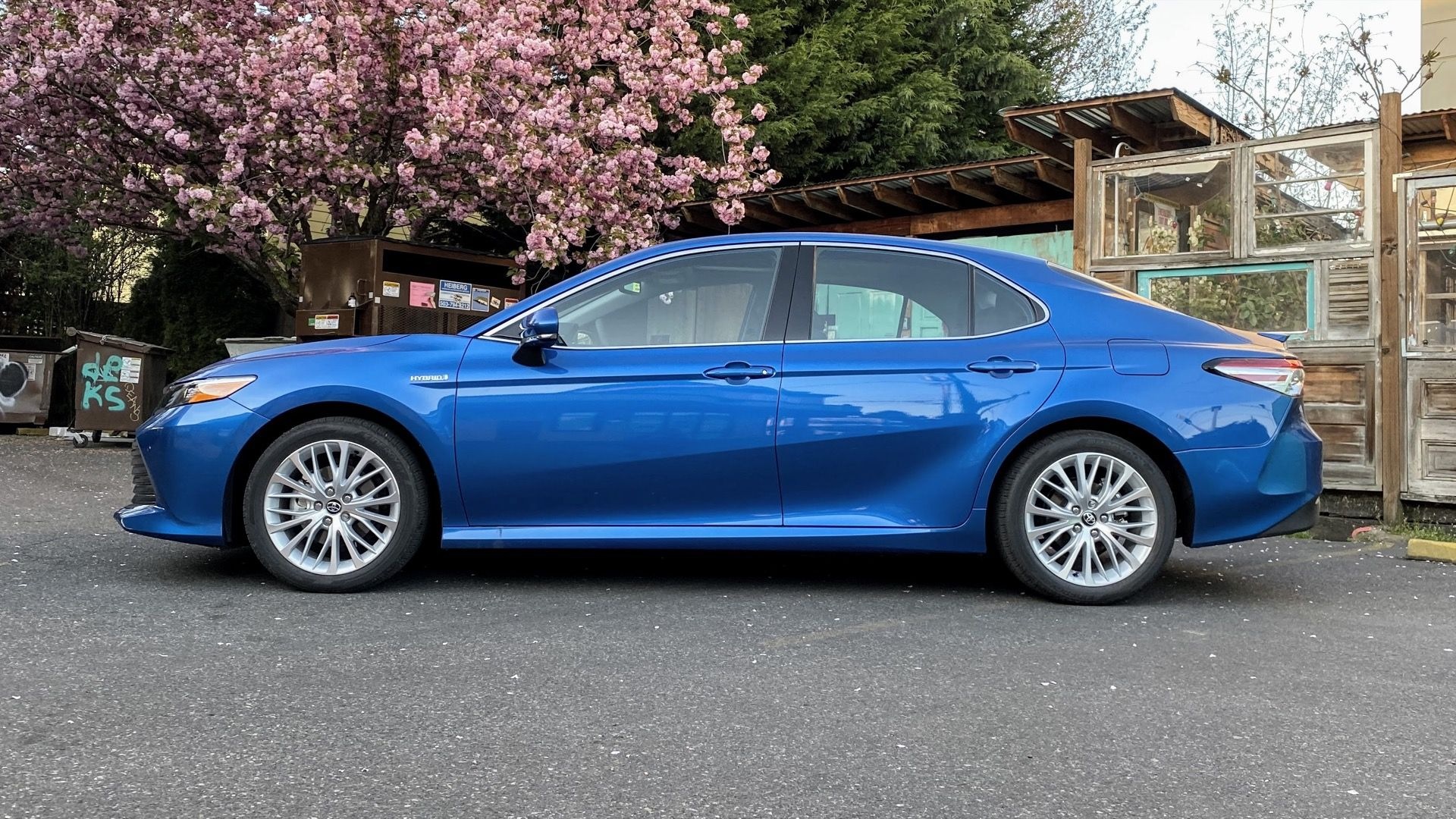 2020 Toyota Camry Hybrid XLE  -  Driven  -  Portland OR, April 2020