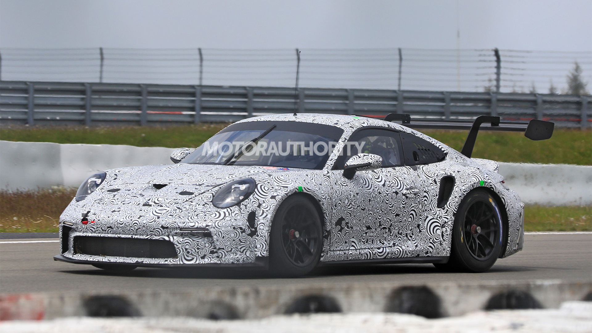 2022 Porsche 911 GT3 R race car spy shots - Photo credit: S. Baldauf/SB-Medien