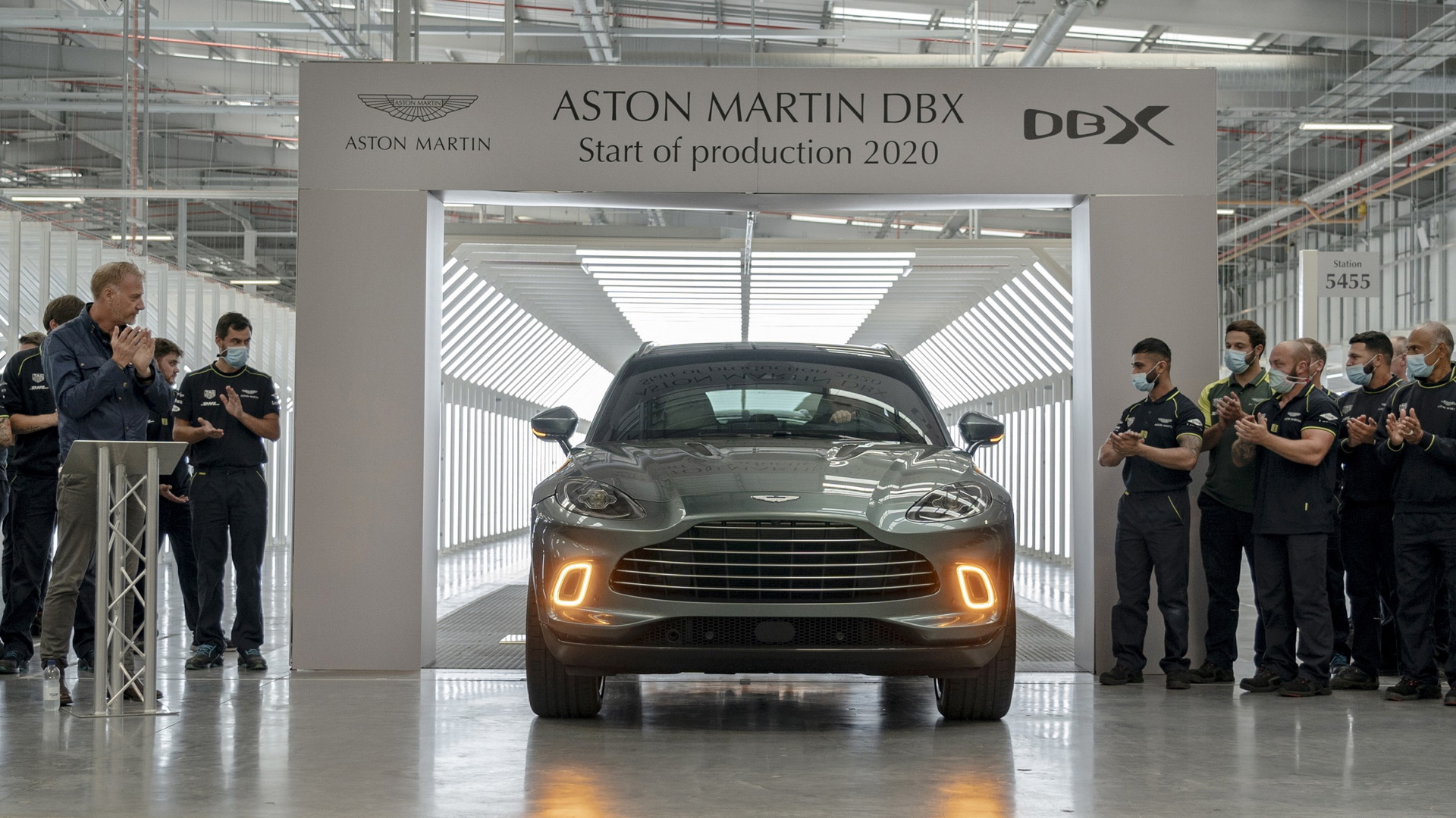 Aston Martin DBX production in St Athan, United Kingdom