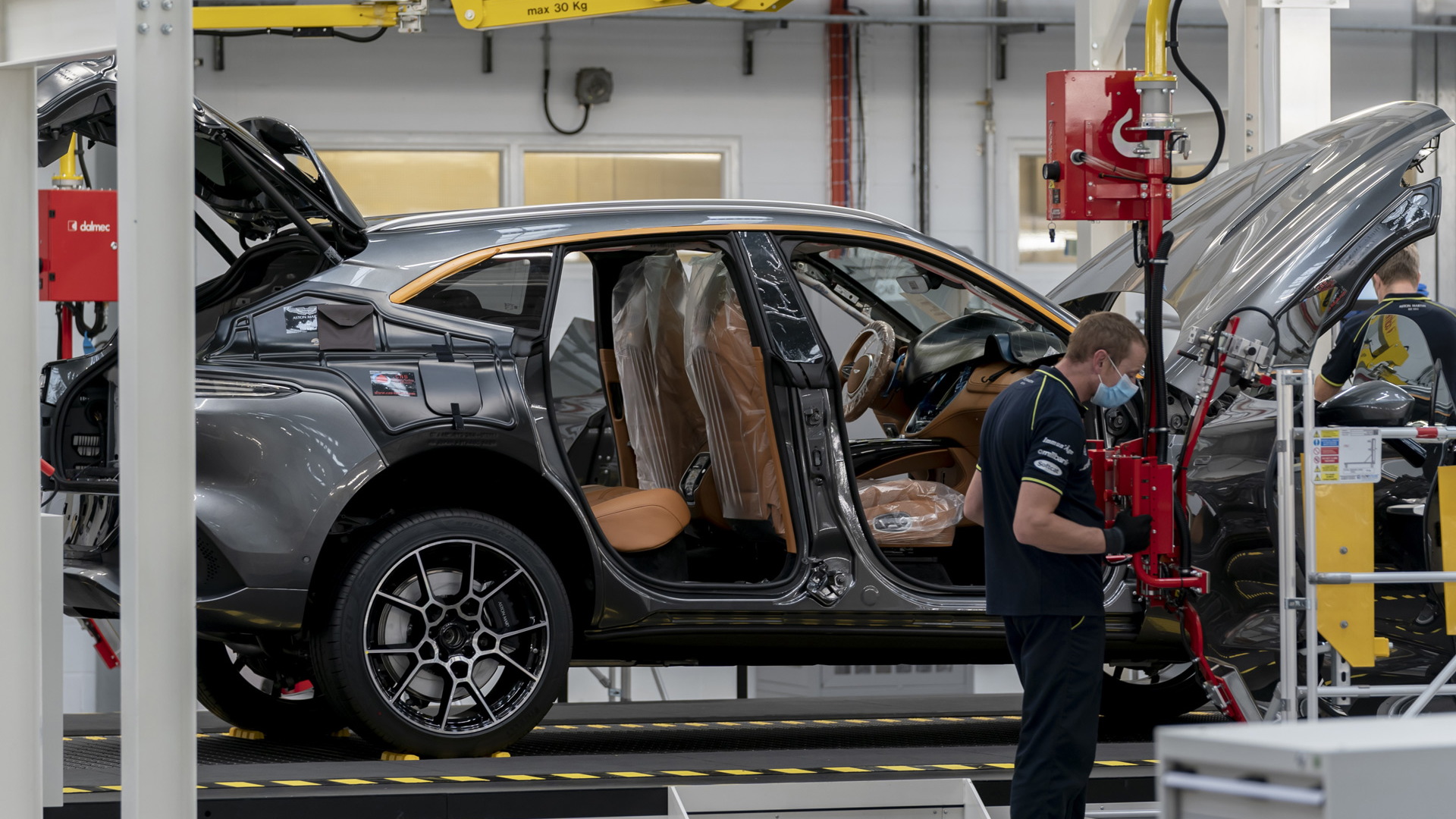 Aston Martin DBX production in St Athan, United Kingdom