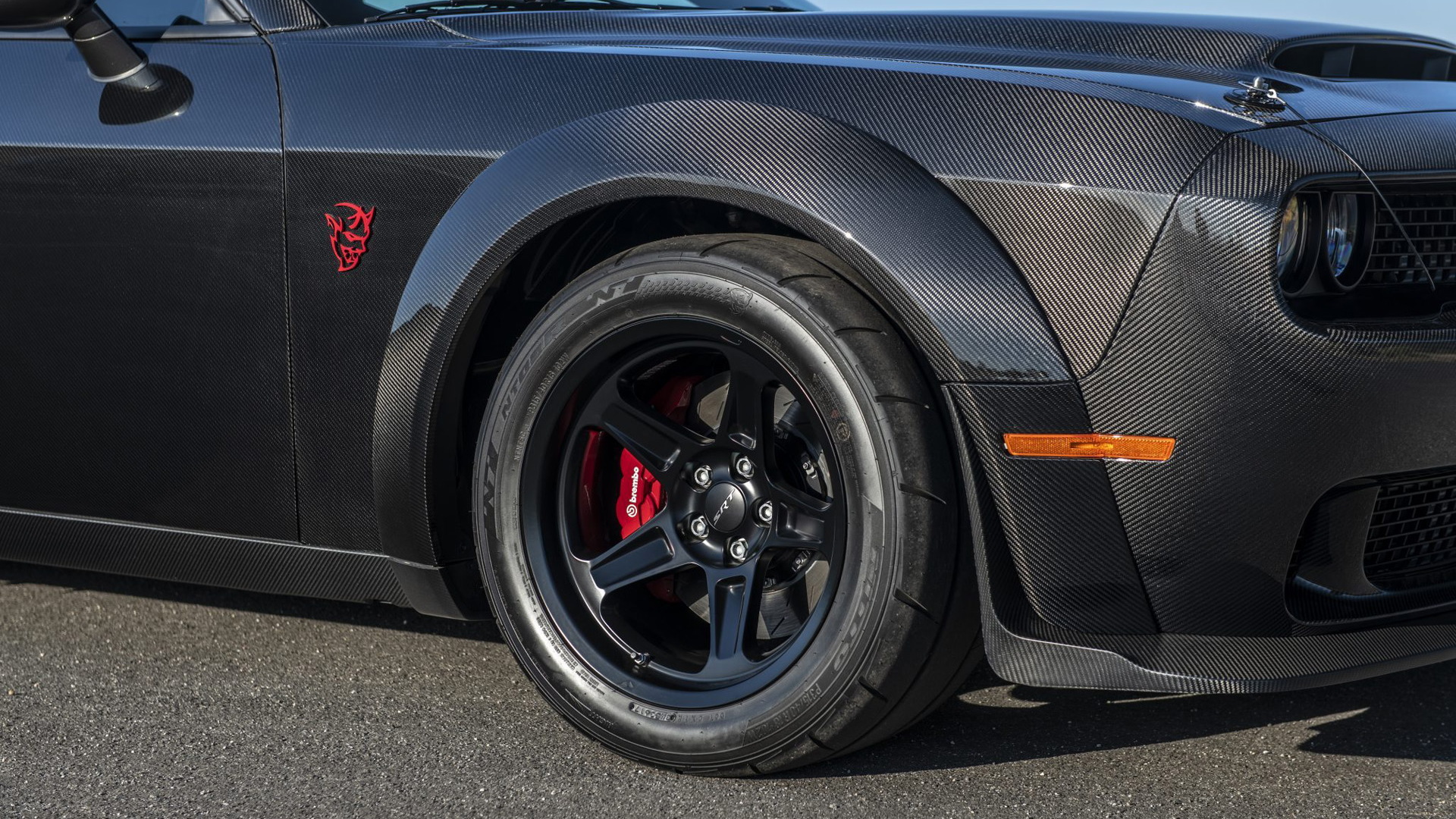 2018 Dodge Challenger SRT Demon with carbon-fiber body by SpeedKore - Photo credit: Bring a Trailer