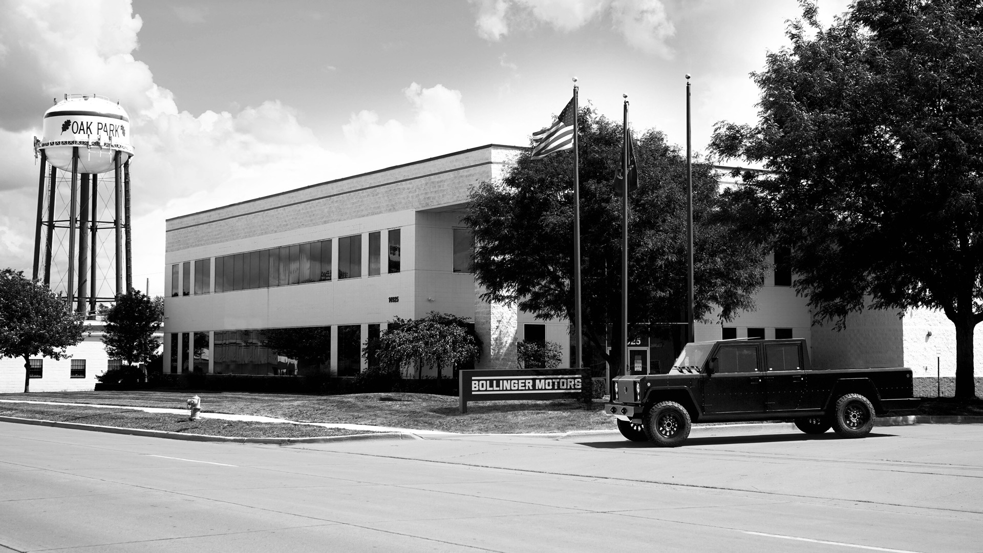 Bollinger's headquarters in Oak Park, Michigan