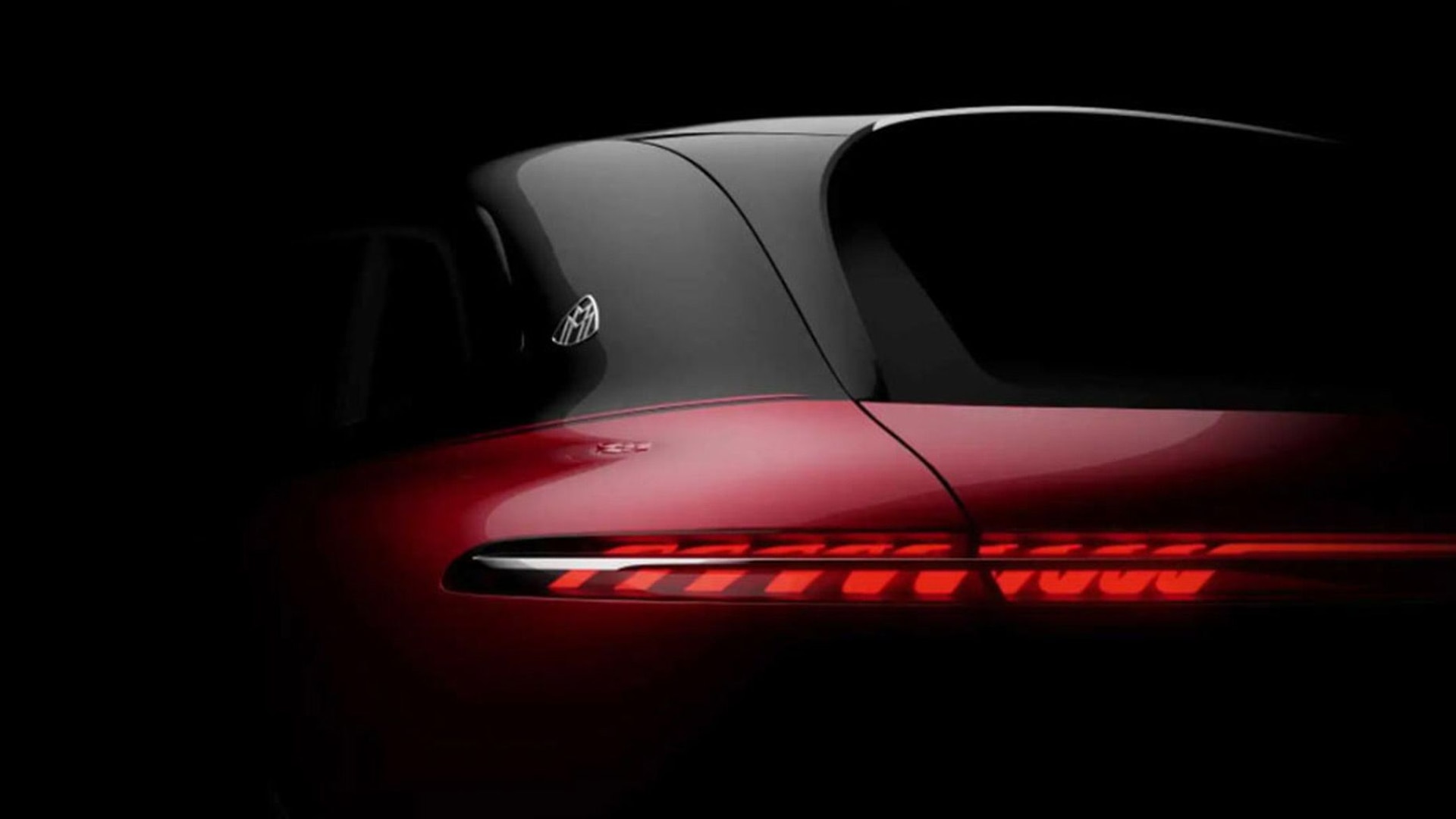 Teaser for Mercedes-Benz Maybach EQS crossover