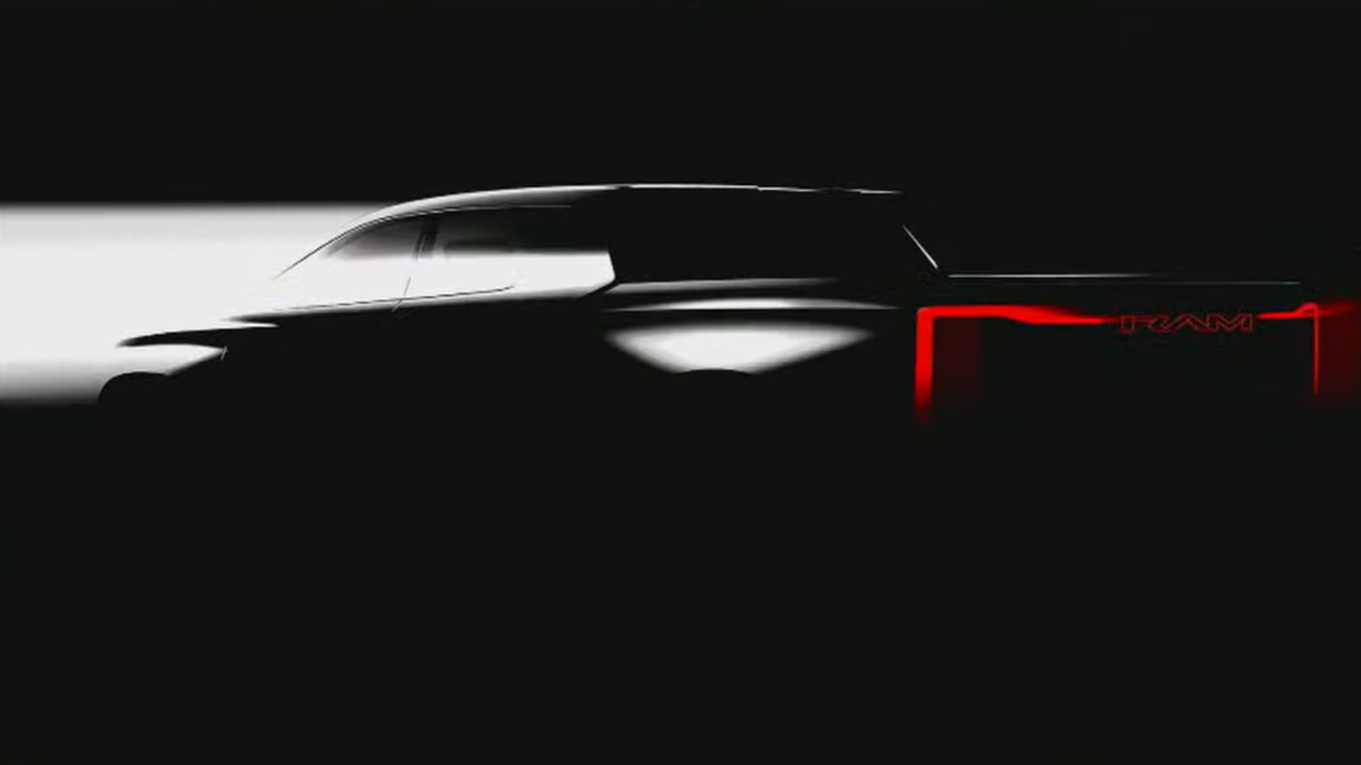 Teaser for electric Ram 1500 due in 2024