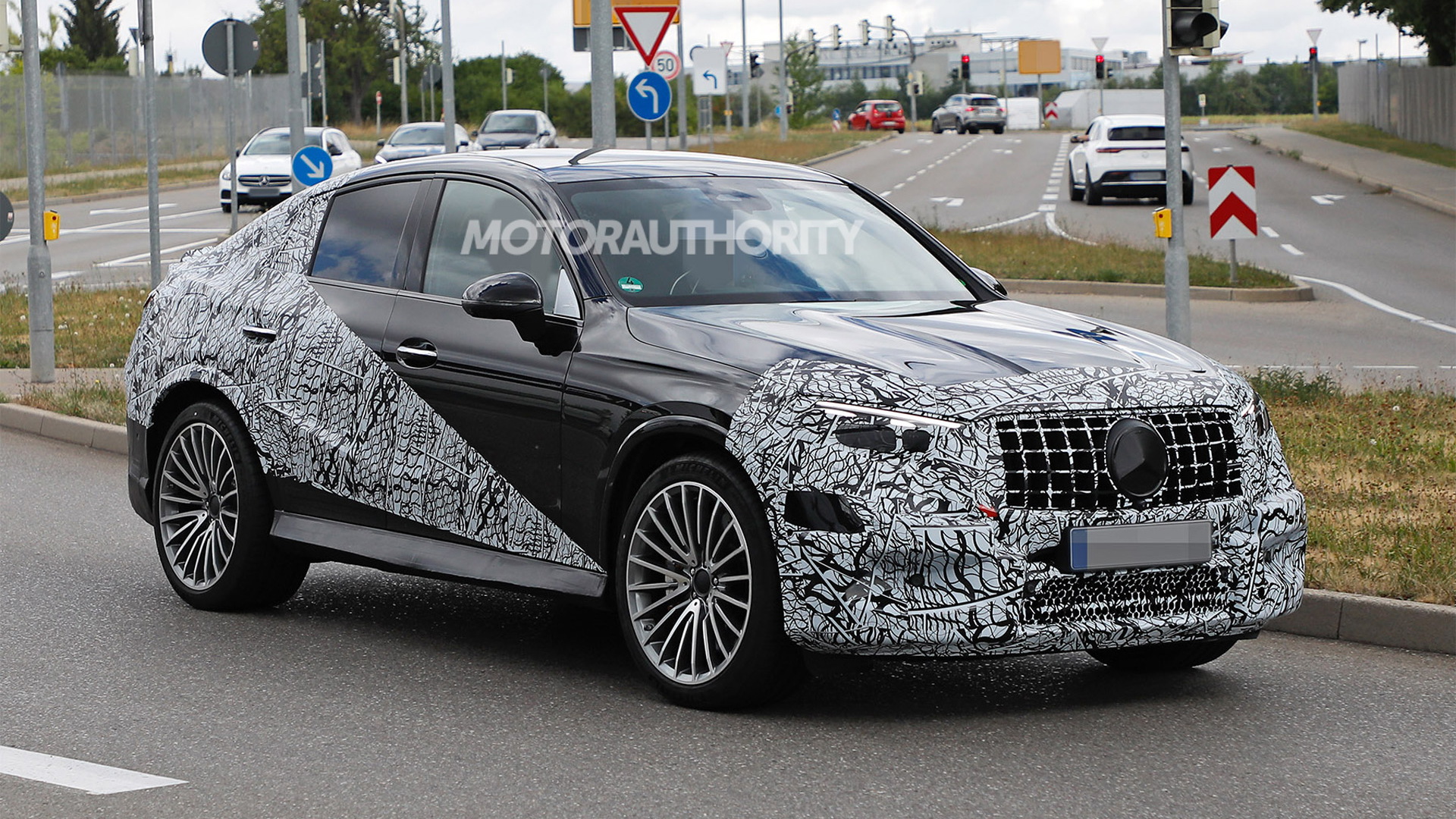 2024 MercedesBenz AMG GLC 63 Coupe spy shots Hardcore crossover coupe spotted