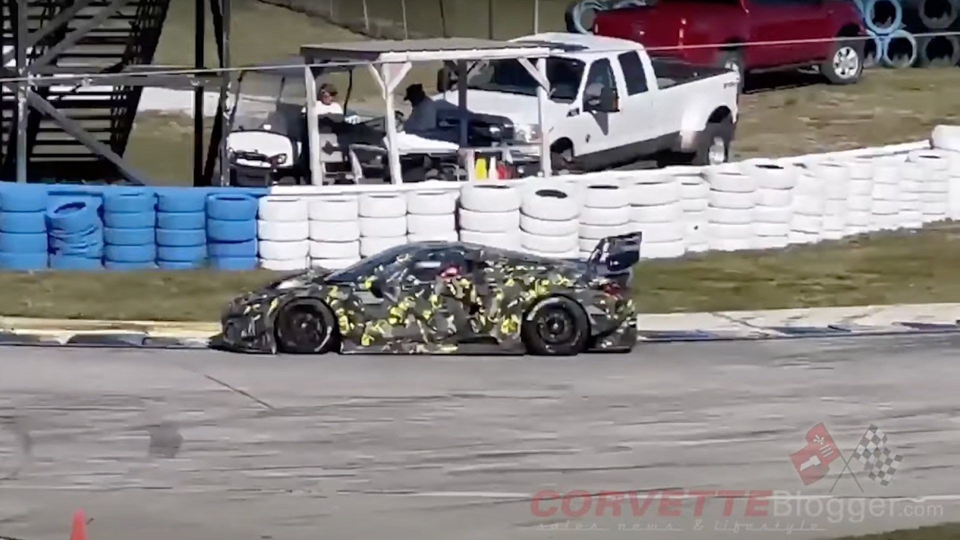 2024 Chevrolet Corvette Z06 GT3.R testing at Sebring International Raceway