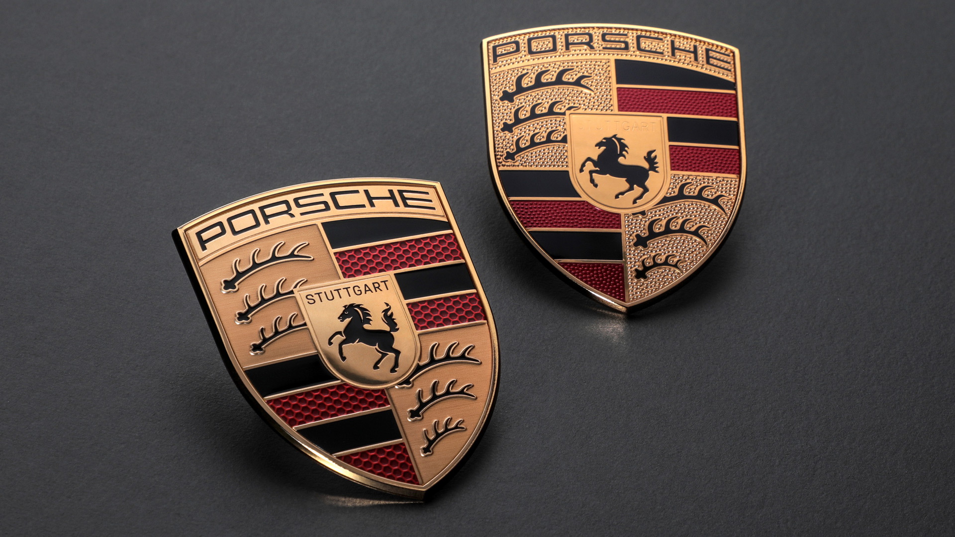 Revised Porsche crest logo - June 2023