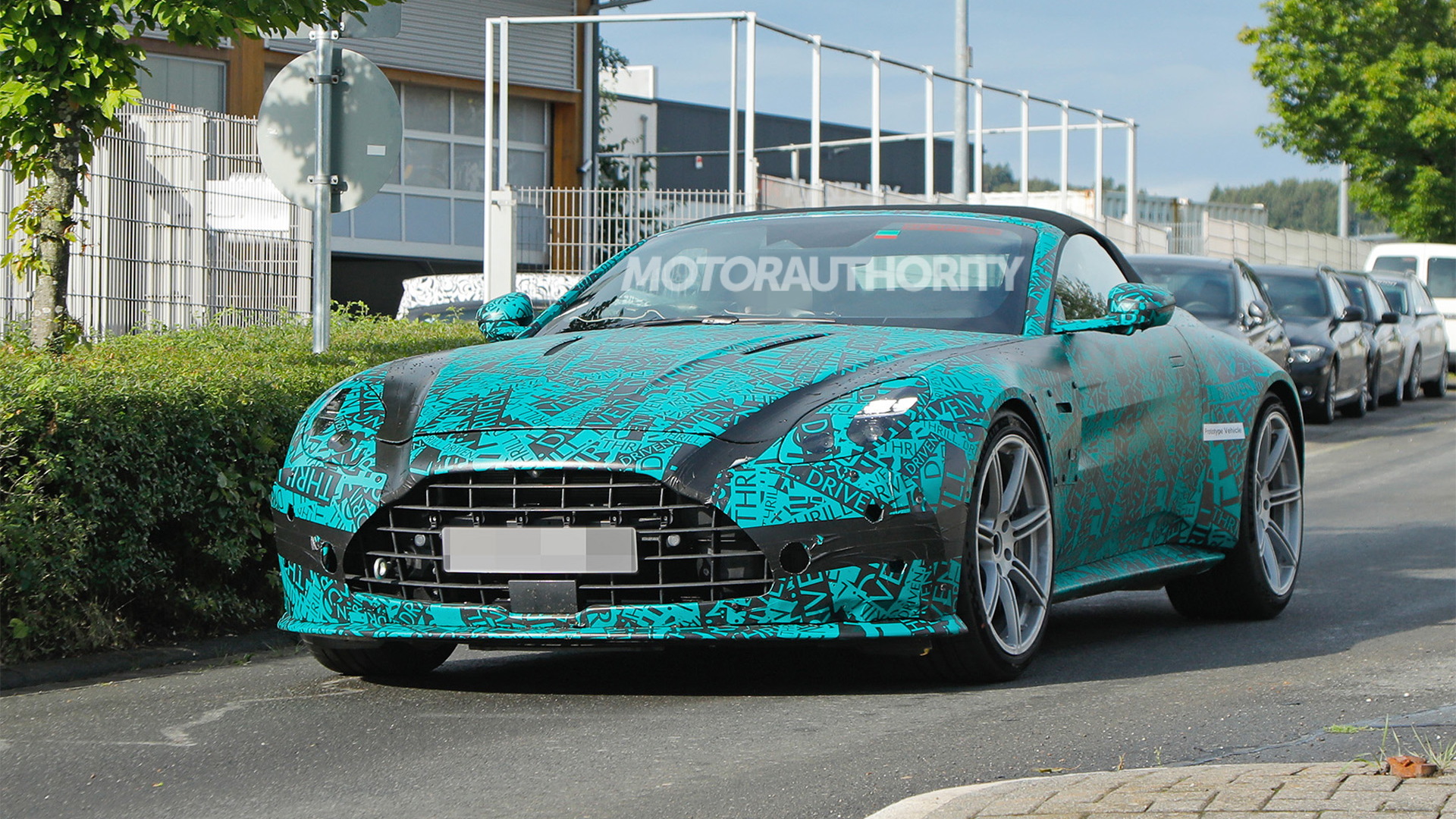 2024 Aston Martin Vantage Roadster spy shots - Photo credit: Baldauf