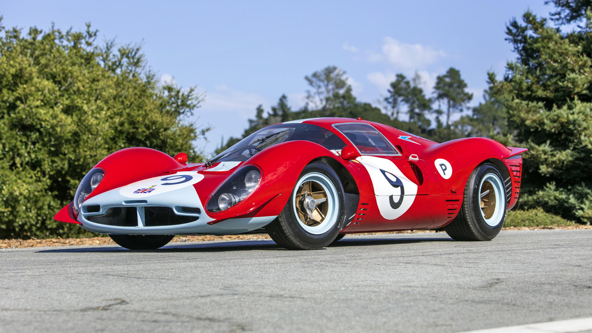 1967 Ferrari 412P bearing chassis no. 0854 - Photo credit: Bonhams