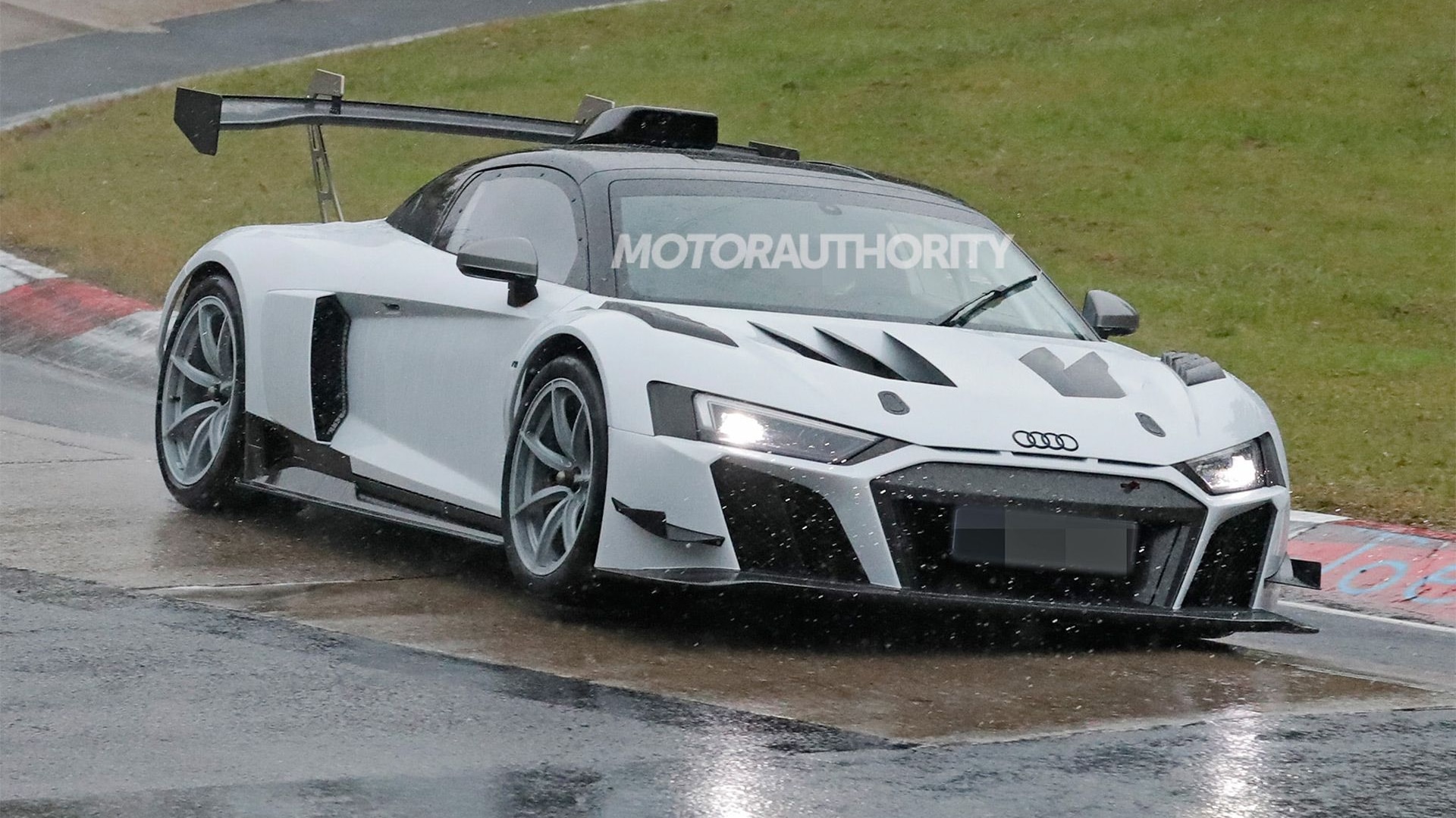 Roadgoing version of Audi R8 LMS GT2 caught on video