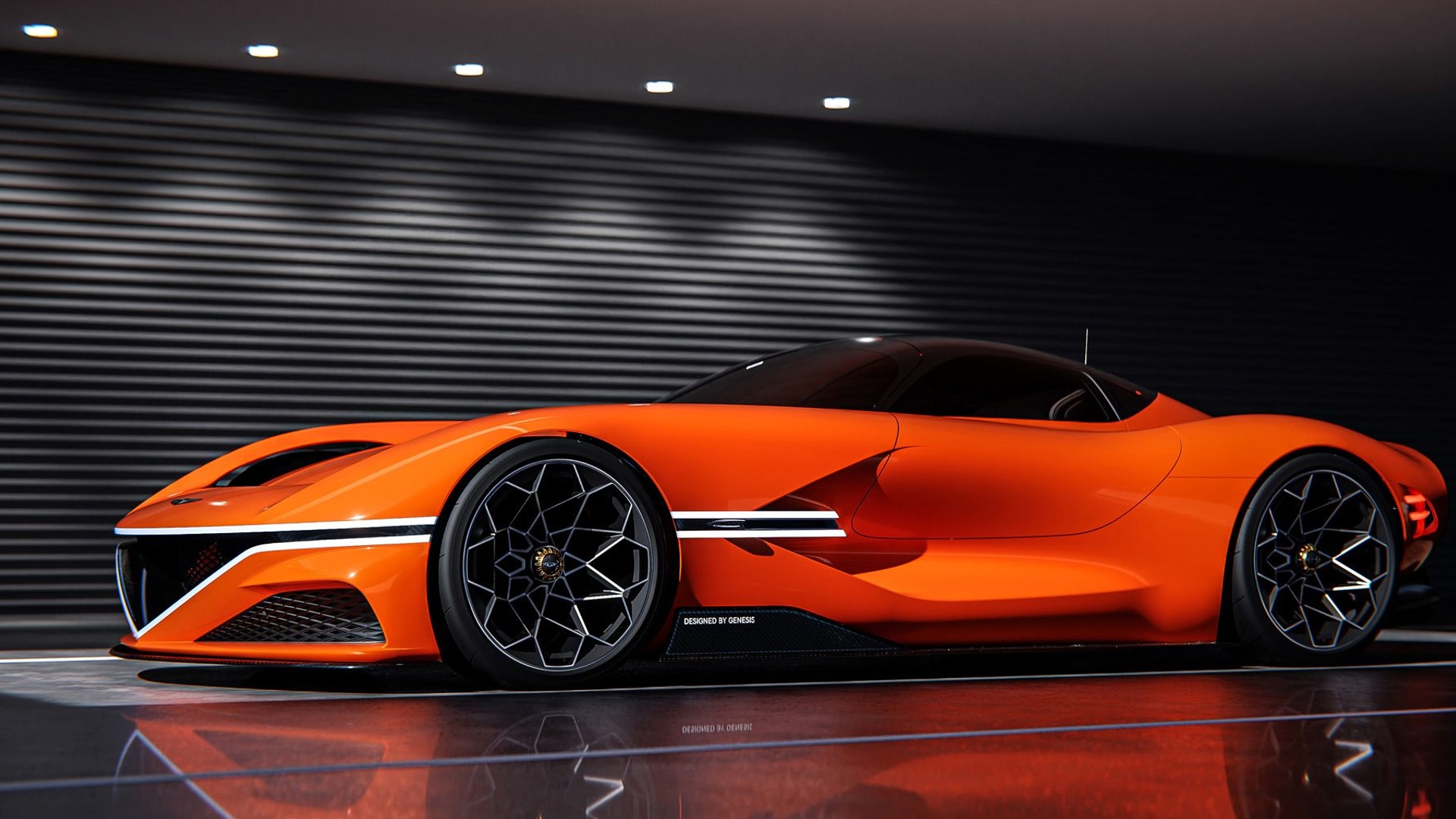 Genesis rolls out V-6 hybrid hypercar concept packing 1,071 hp