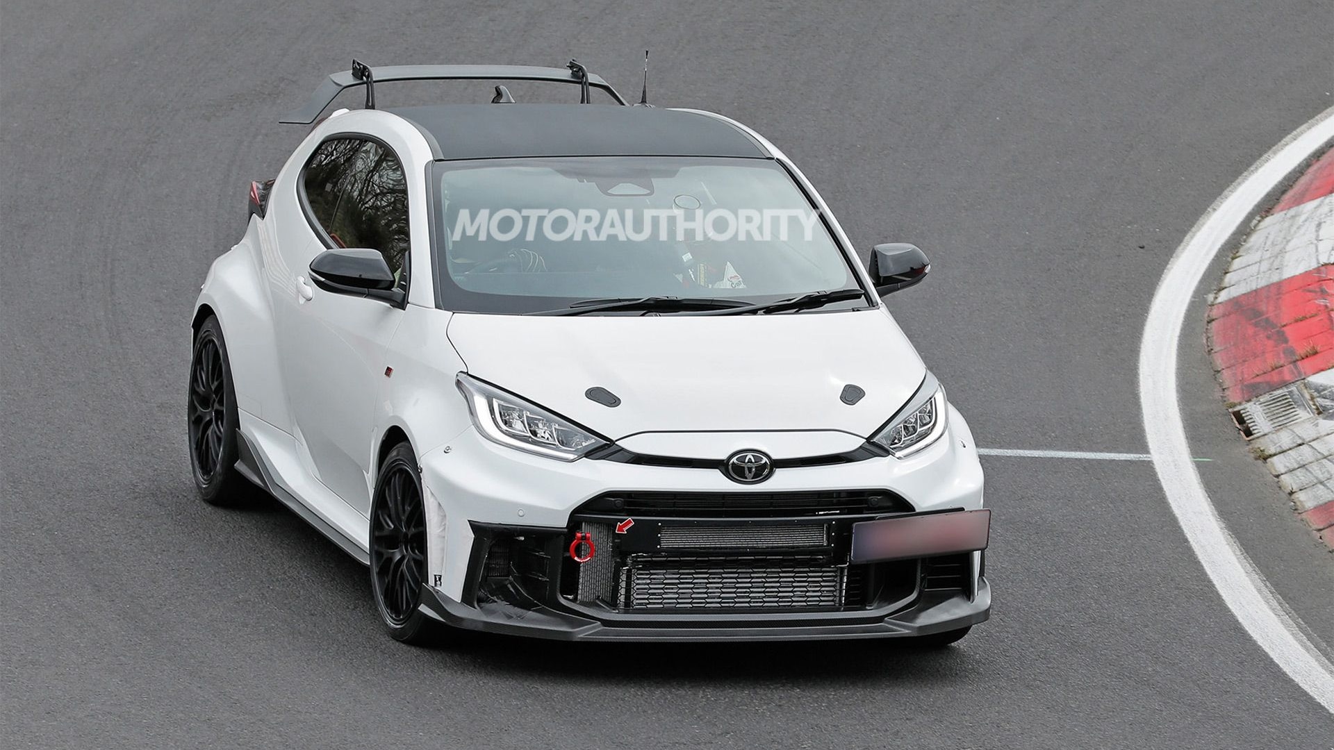 2025 Toyota GRMN Yaris facelift spy shots - Photo credit: Baldauf