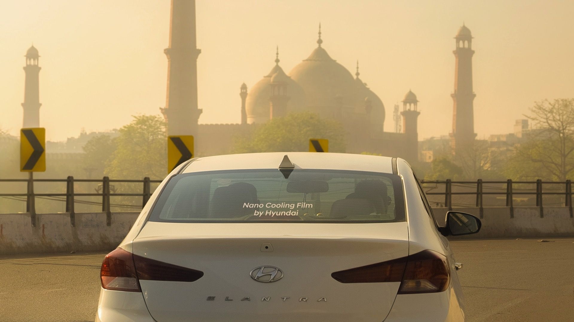 Hyundai Nano Cooling Film window tint tested in Lahore, Pakistan