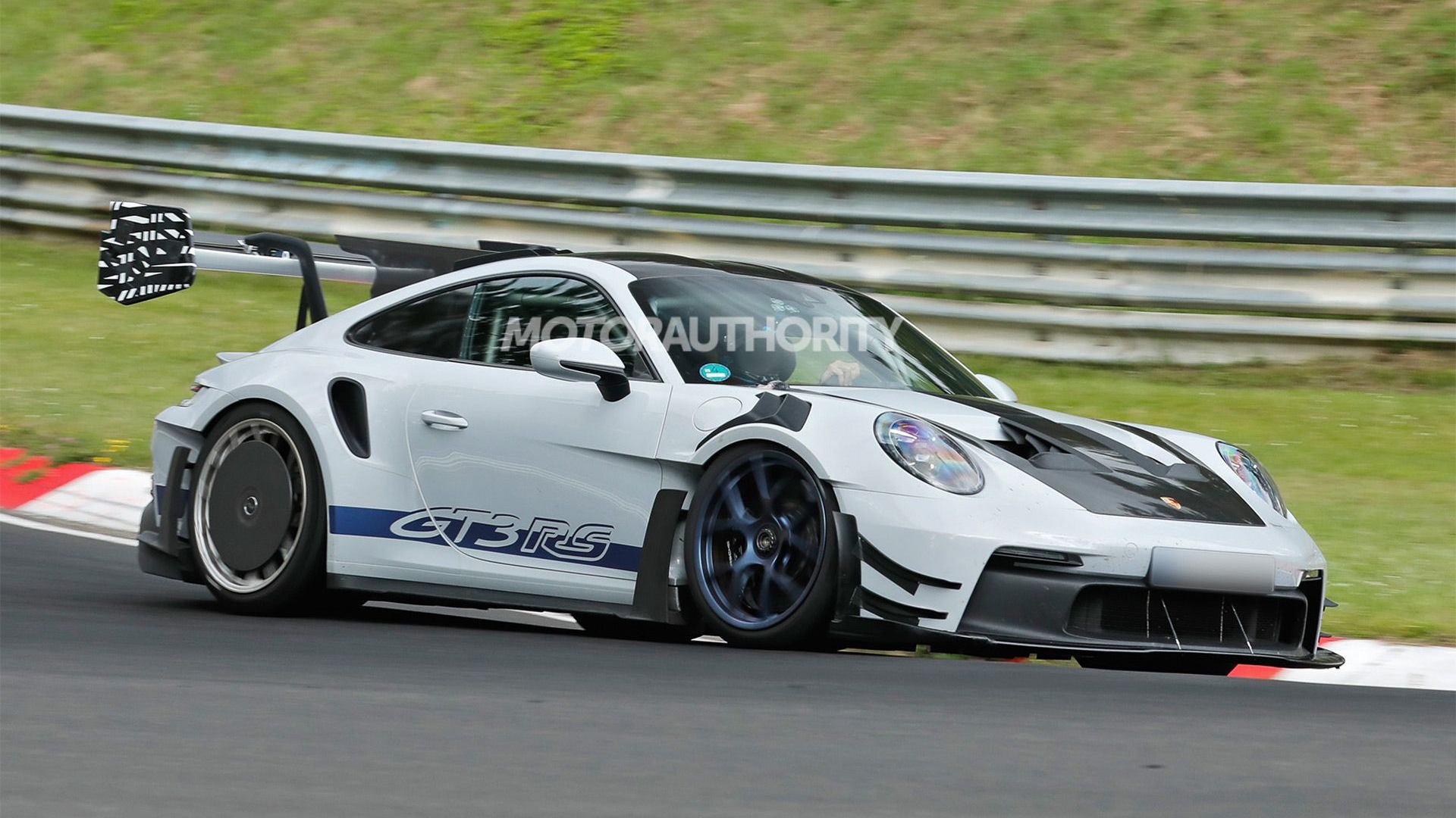 2025 Porsche 911 GT3 RS MR spy shots - Photo via Baldauf