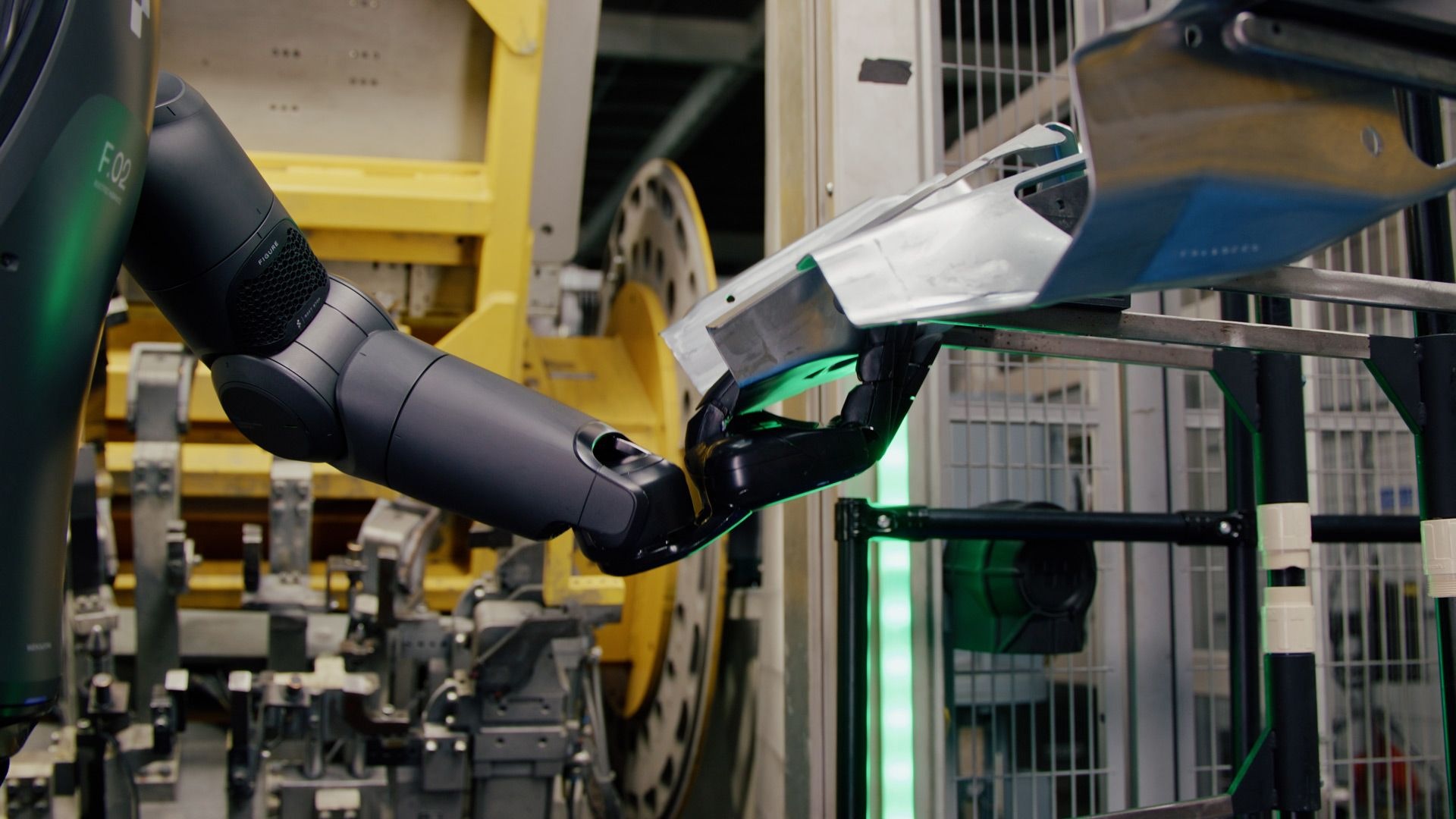 Figure 02 humanoid robot test at BMW plant in Spartanburg, South Carolina