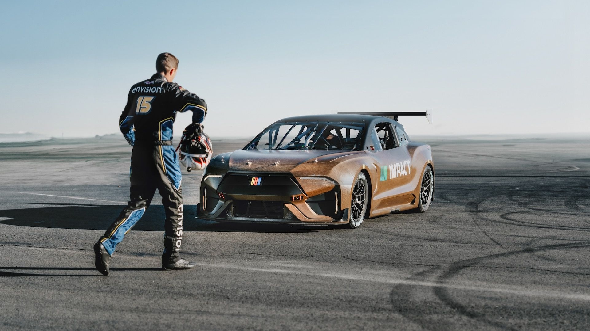 NASCAR electric race car prototype - Photo via Bcomp