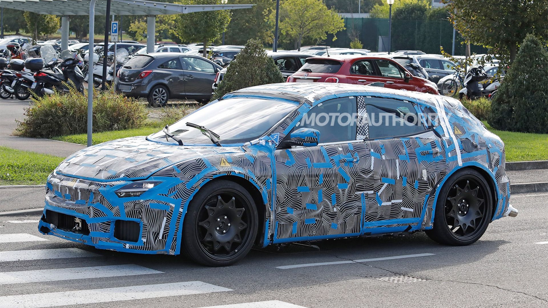 2026 Ferrari electric vehicle test mule spy shots - Photo via Baldauf