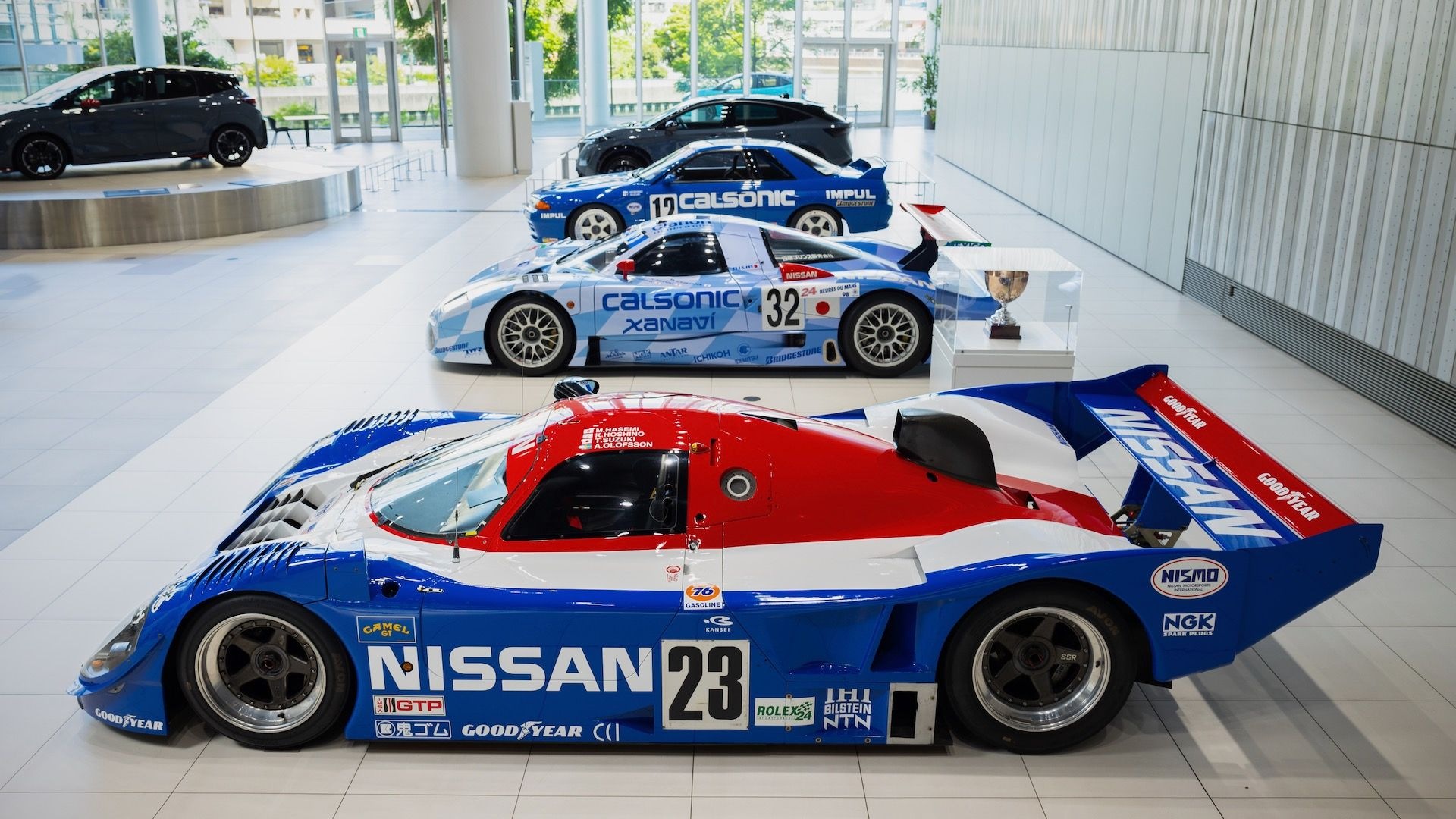 Nismo 40th anniversary exhibit at Nissan headquarters in Yokohama, Japan