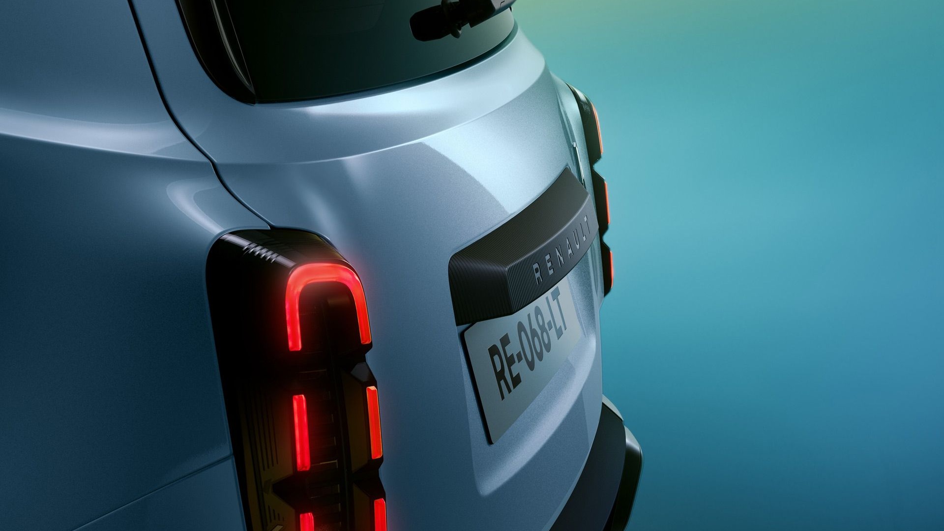 Teaser for 2025 Renault 4 E-Tech debuting at the 2024 Paris auto show