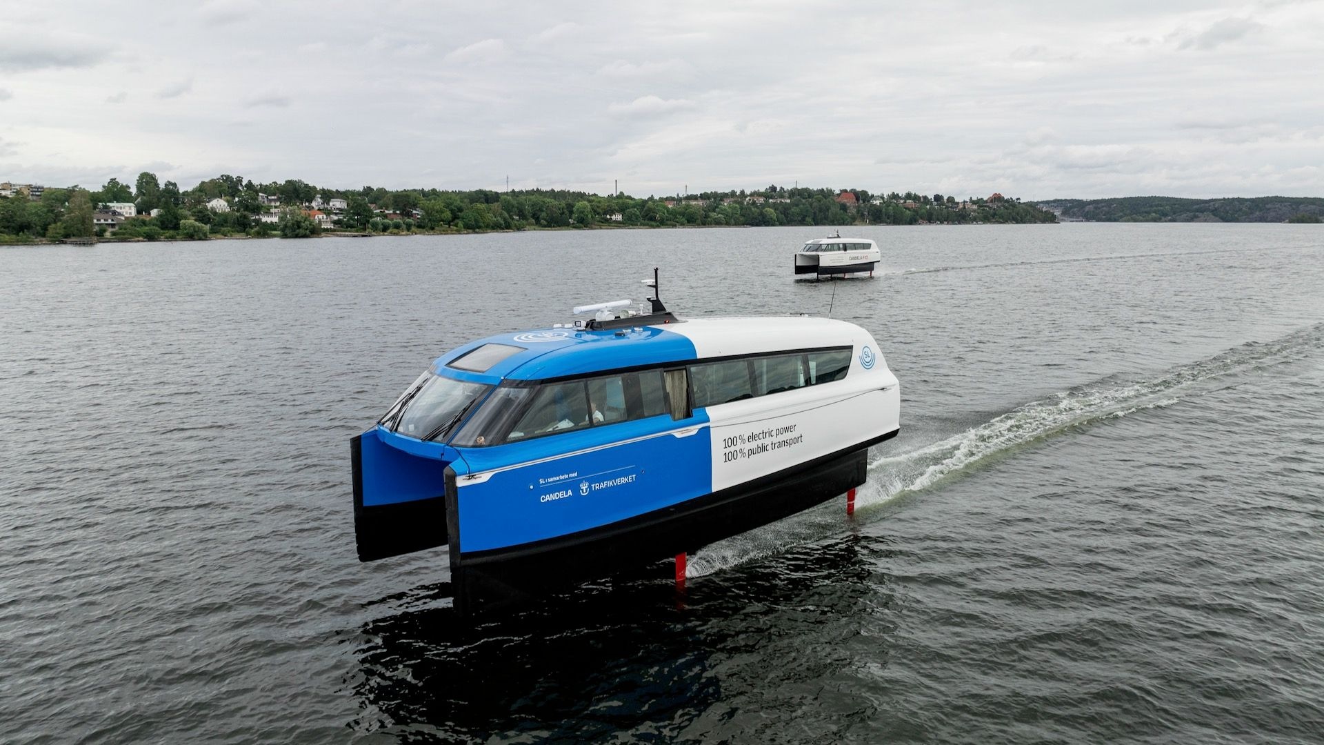 Candela electric hydrofoil ferry enters service in Stockholm