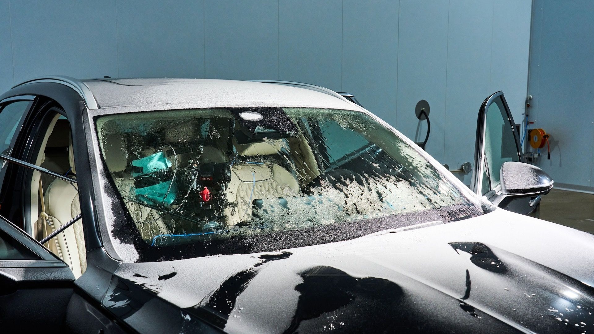 Genesis tests metal-coated heated windshield