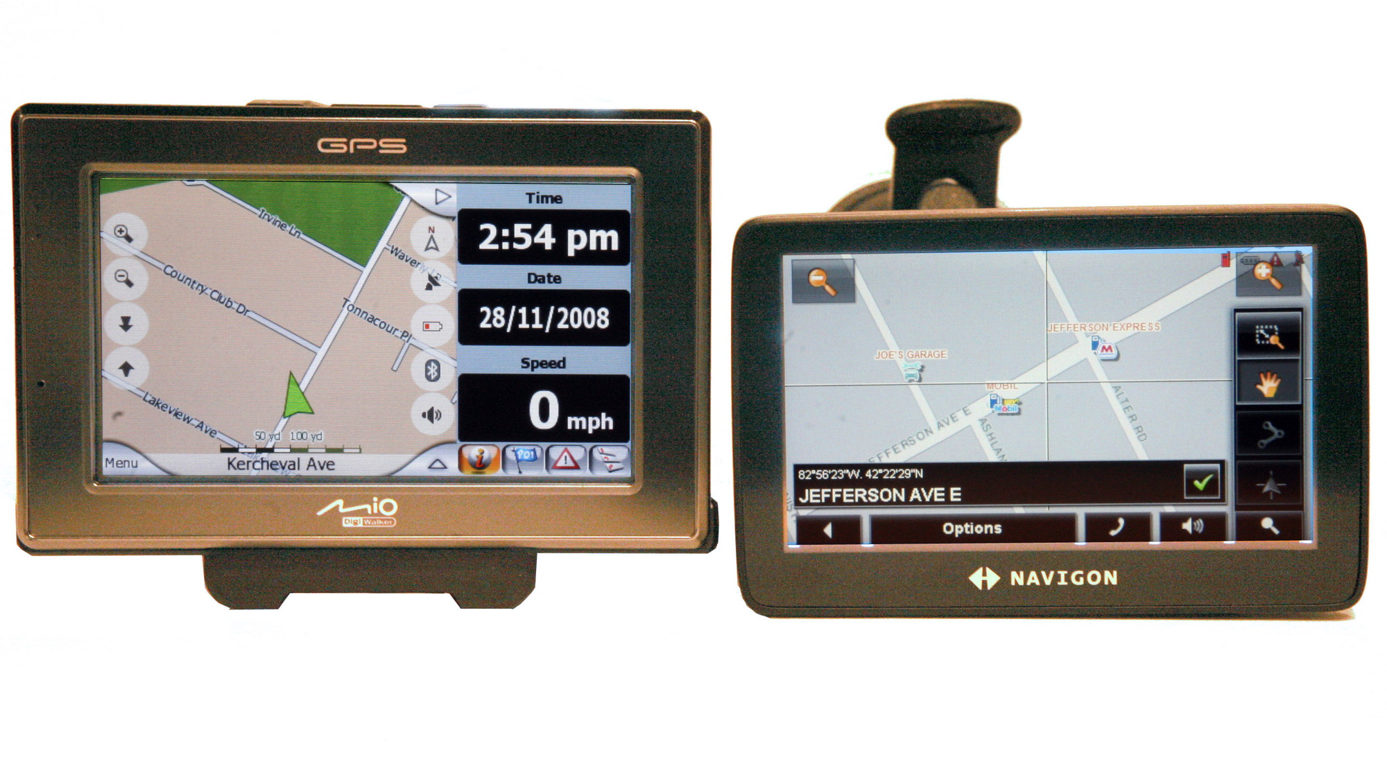 Mio and Navigon GPS