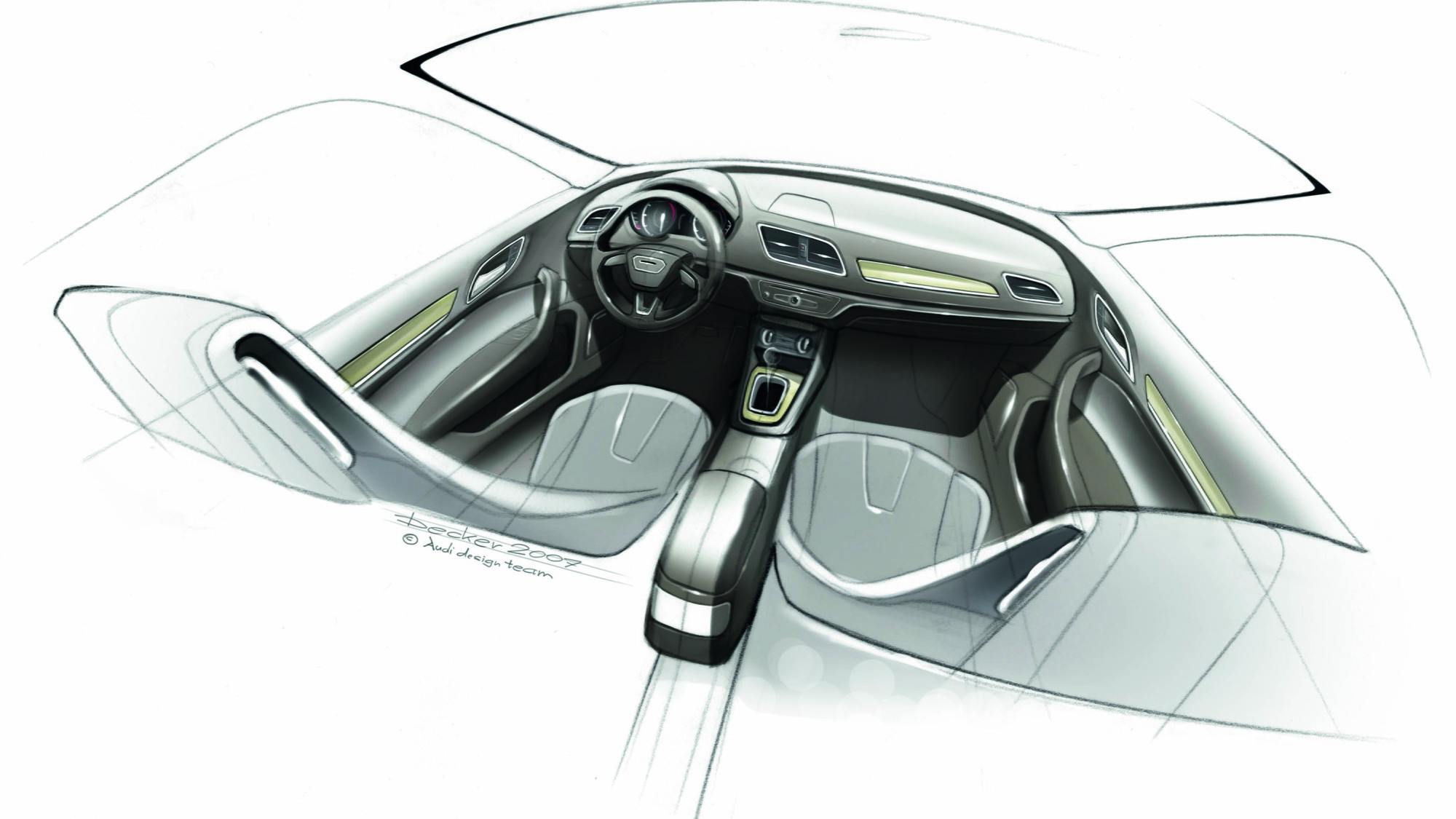 2012 Audi Q3 official sketches